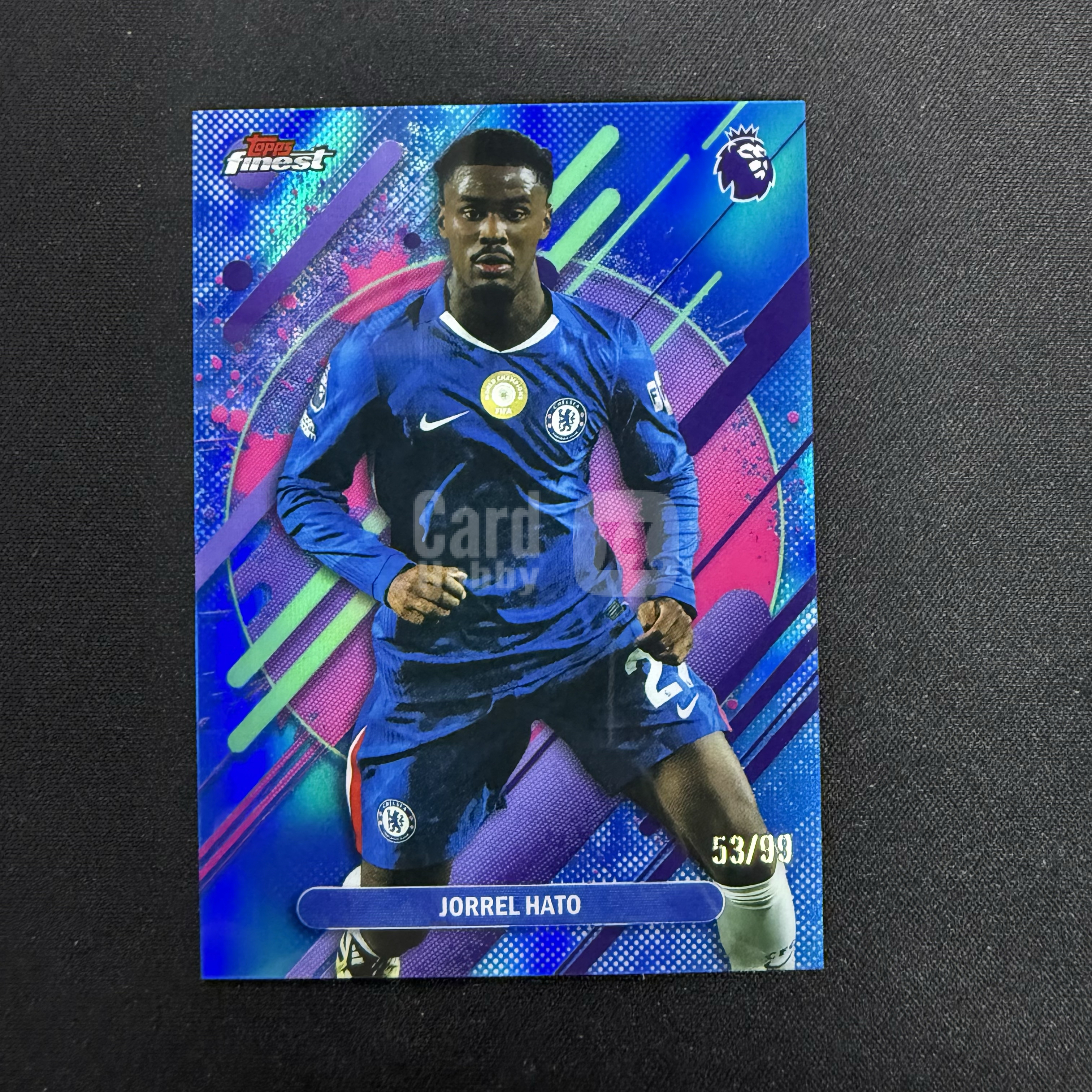 2025-26 Topps Finest JORREL HATO 【SC拍卖】英超 哈托 切尔西 53/99编 蓝折 三级 收藏必备(小骆)