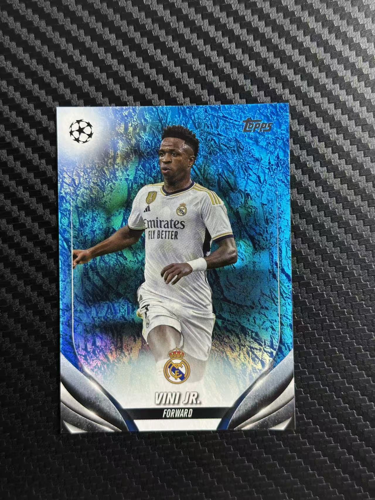 2024 Topps UCC Vinicius Junior 欧冠 碧玉 维尼修斯 小熊 皇马 皇家马德里 巴西 060/175编 蓝玉折 卡品如图 拍前看描述 卡品如图 拍前看描述