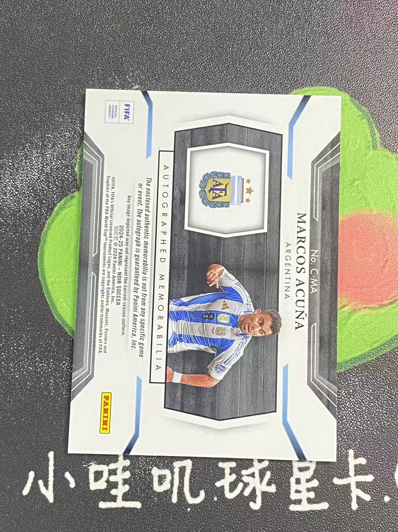 2024-25 Panini Noir Marcos Acuna 诺尔 阿根廷 阿库尼亚 75编 物料 签字 物料签 微瑕如图【ZYP代拍】LS90