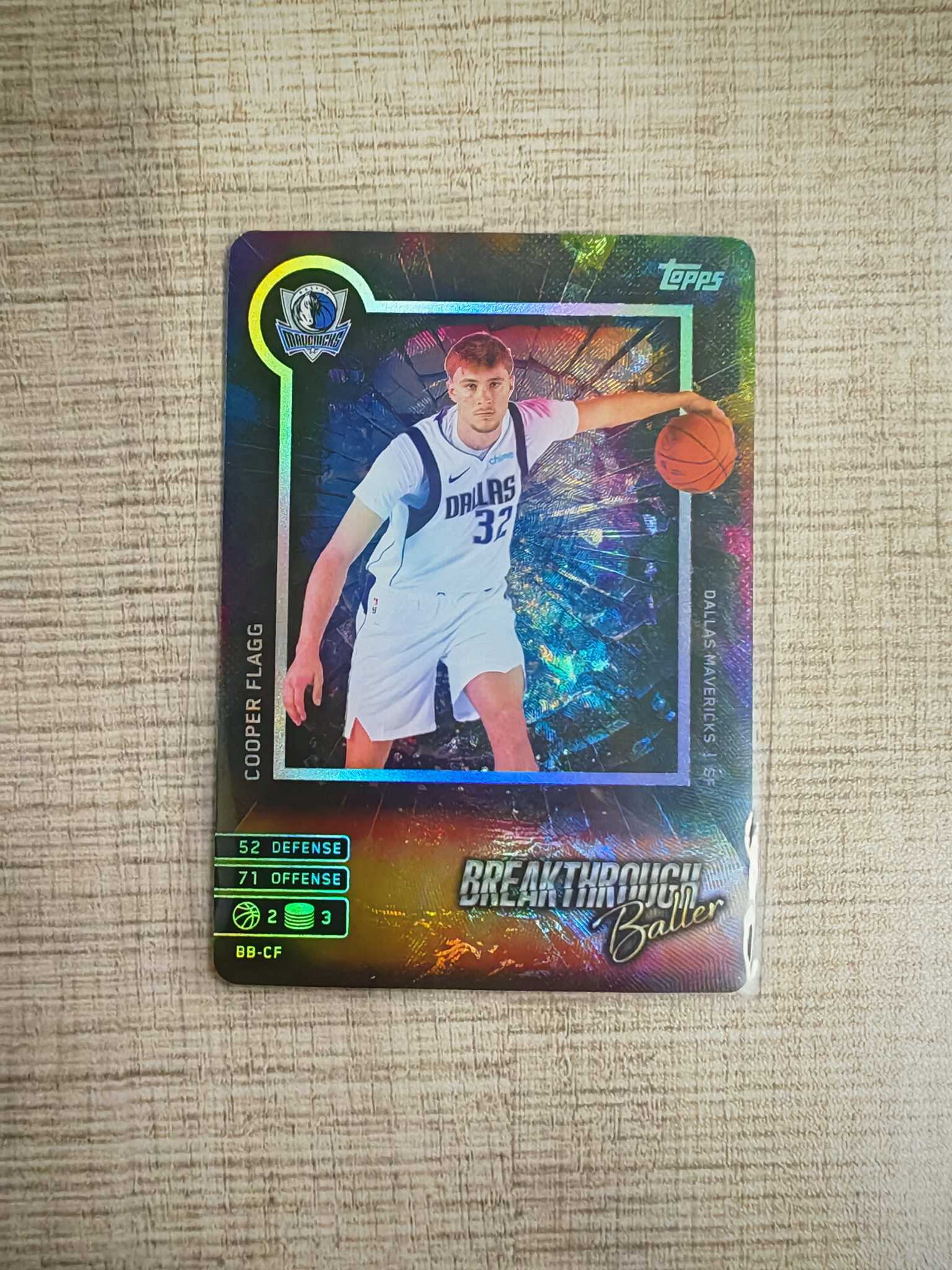 2025-26 Topps 卡游 Kayou Match Attax 游戏版 新秀 独行侠 弗拉格 突破特卡