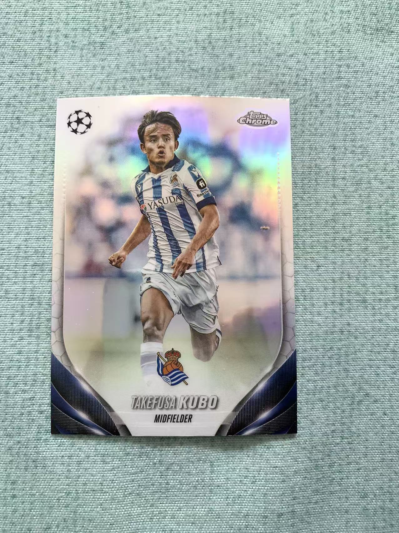2024 Topps Chrome Takefusa Kubo 久保健英 银折 实卡好看 收藏必备 折射 青青