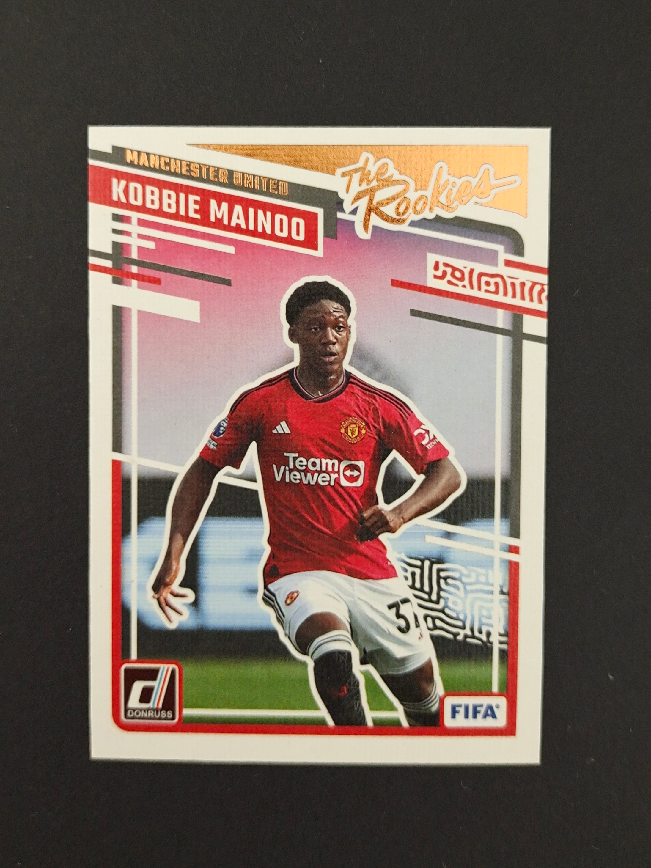 2023-24 Panini Donruss Kobbie Mainoo RC 科比 梅努 麦努 新秀 油画 梅努油画 梅努油画 梅努新秀油画 梅努 新秀 油画 特卡 杜蕾斯 No.7 NO7 曼联