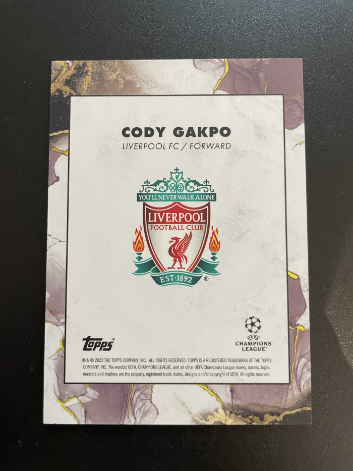 2023 Topps inception Cody Gakpo 【hellfire拍卖】topps 盗梦空间系列 利物浦 荷兰 加克波 base jjj