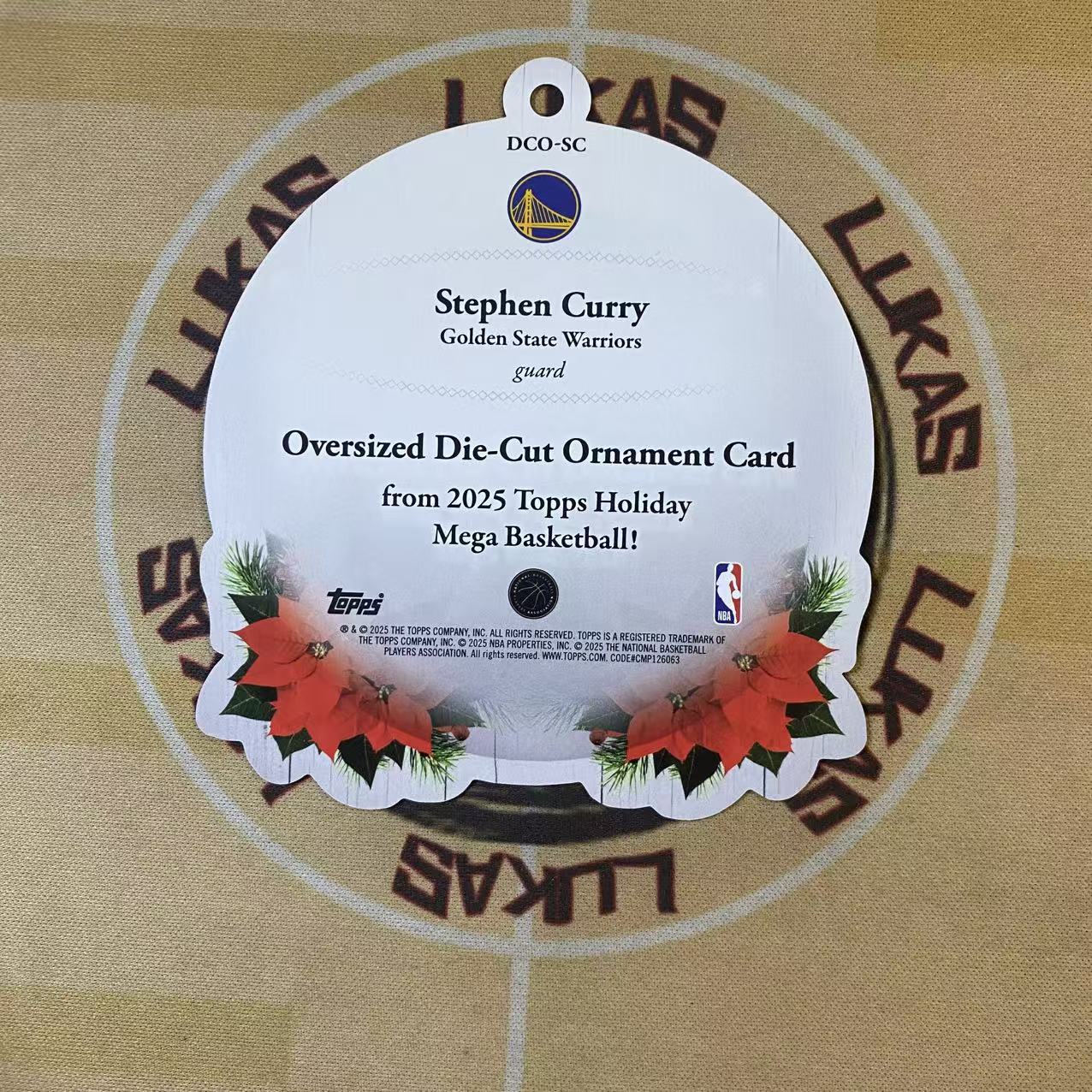 撸卡厮 Lukas 2025 topps holiday 大比例 盒货 异形特卡 勇士 历史三分王 斯蒂芬 库里 银折 铃铛异形 (nq)