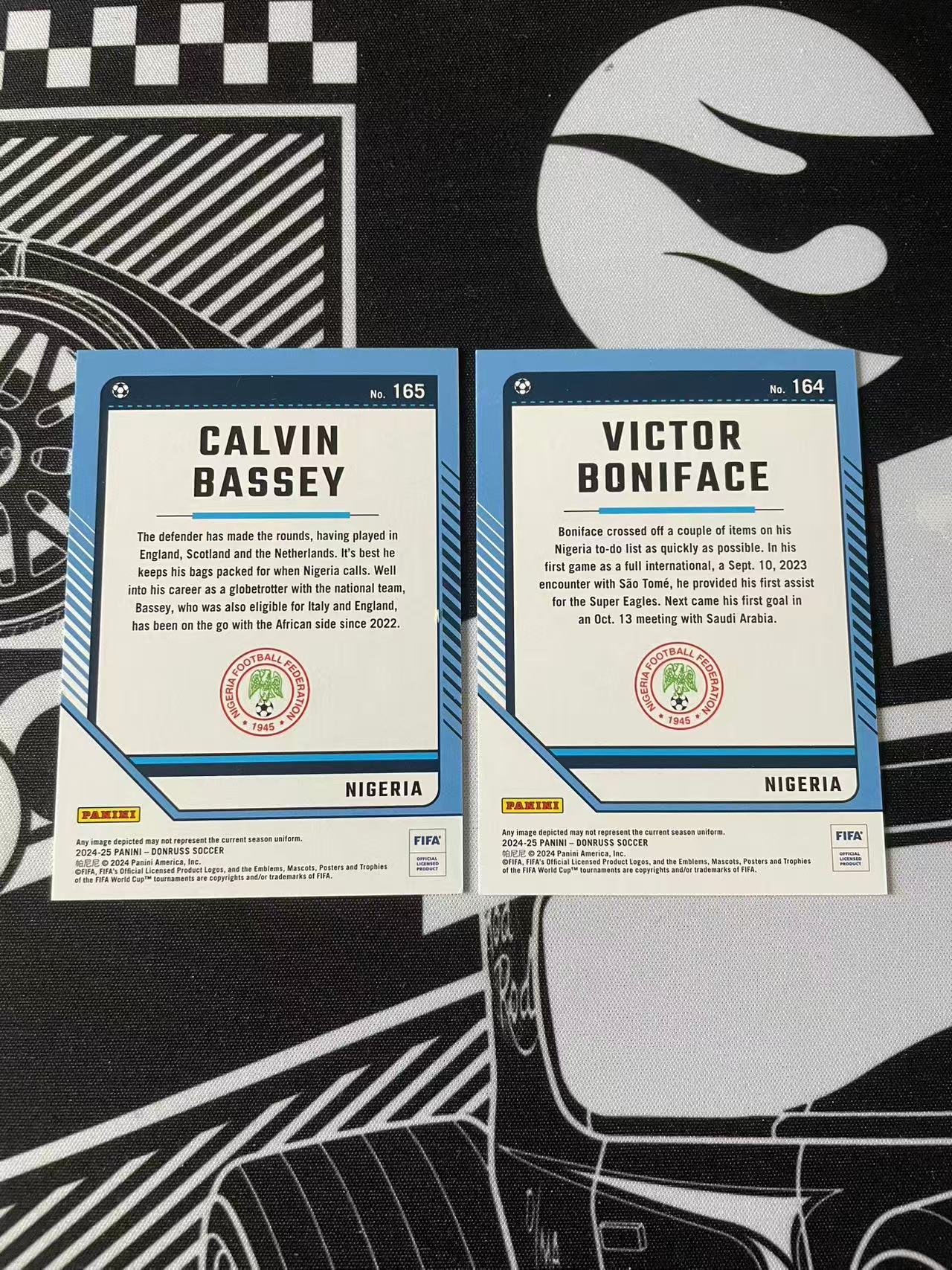2024-25 Panini Donruss Calvin Bassey 帕尼尼 杜蕾斯 尼日利亚 卡尔文 巴锡 博尼费斯 瀑布折 /199 打包 卡品如图 凑套必备