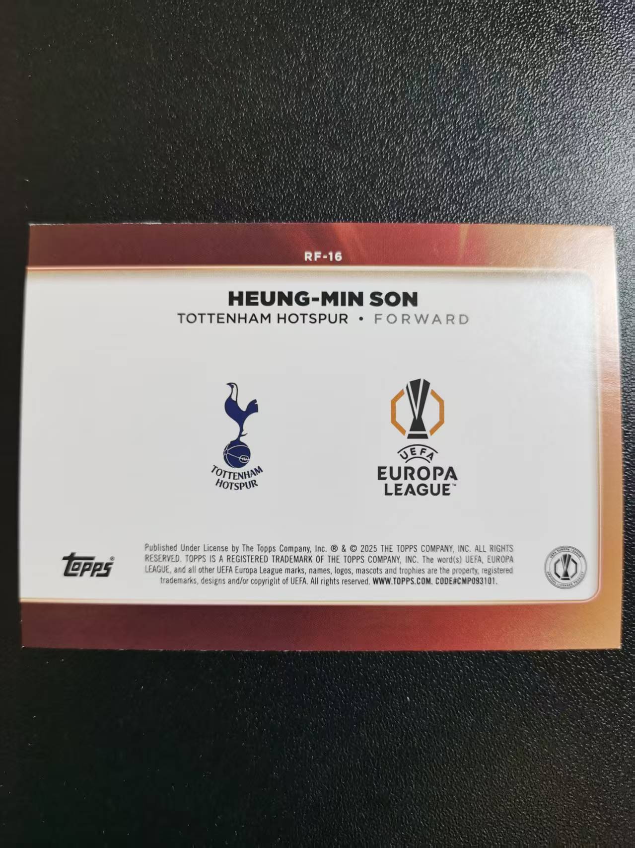 2025 Topps Topps Heung-Min Son 孙兴慜 亚洲一哥 韩国 奖杯追逐者 收藏凑套 卡品如图 免费代拍WLB