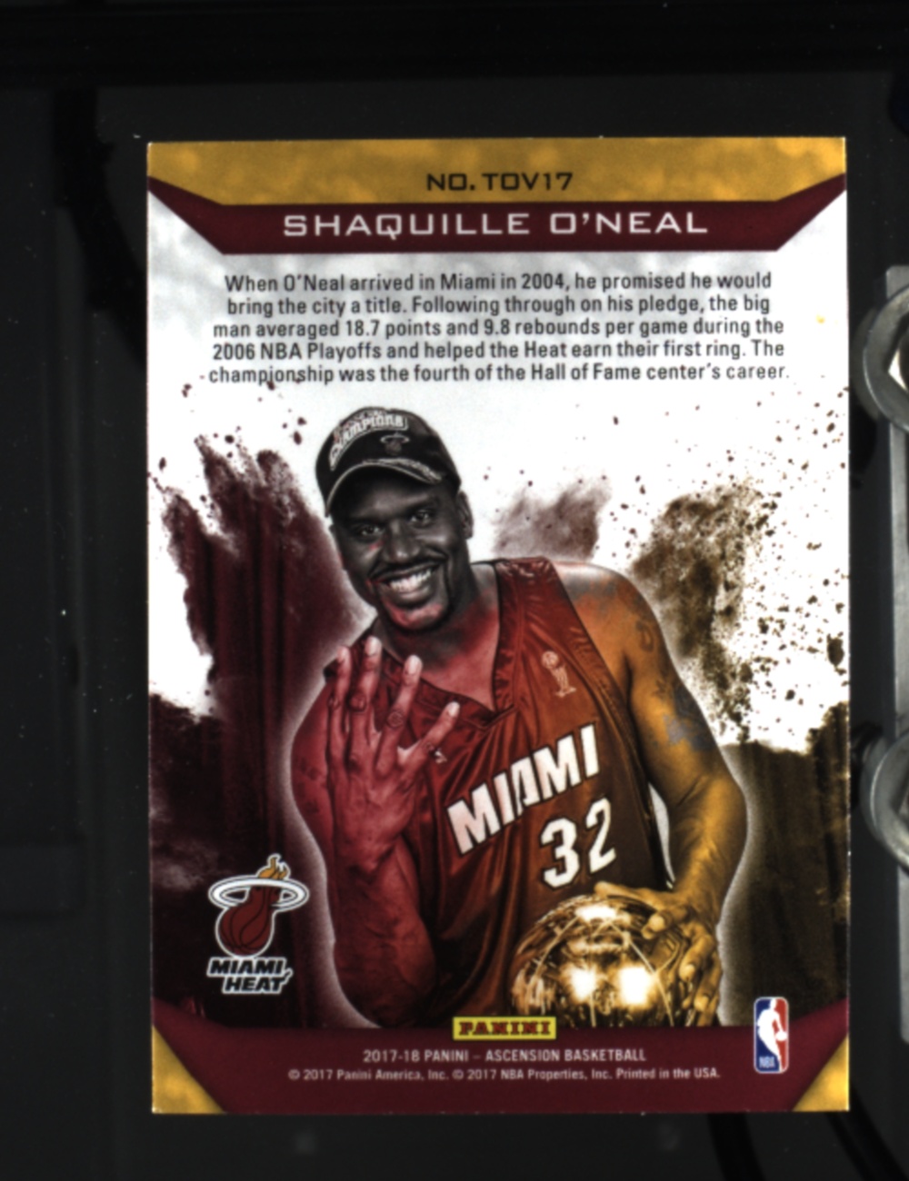【UCS拍卖 wl0106】2017-18 Panini Ascension 特卡 折射 Thrill of Victory - Shaquille O'Neal 沙奎尔-奥尼尔