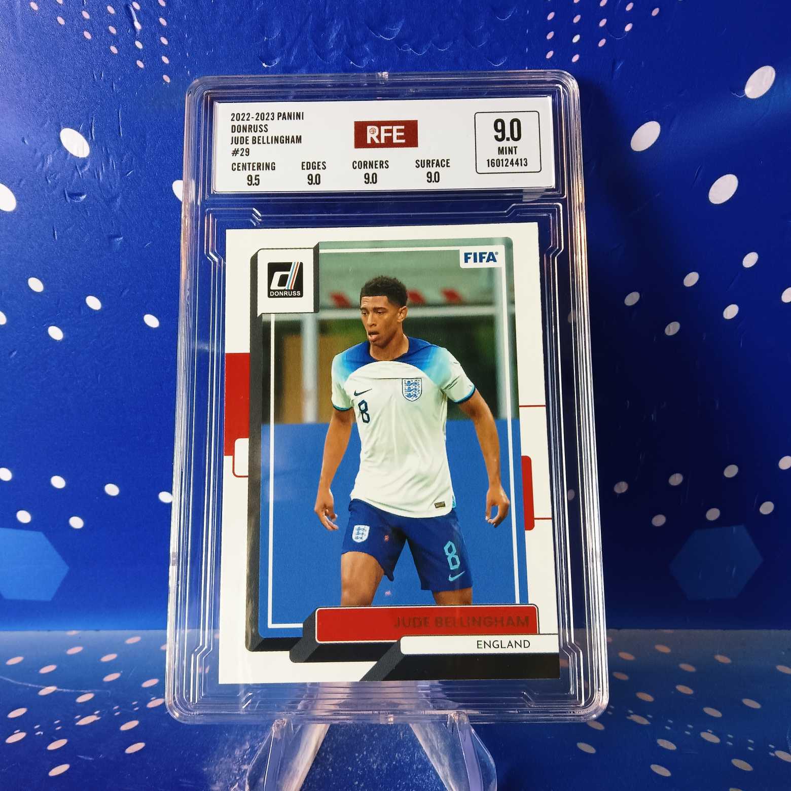 2022-23 Panini Donruss 贝林厄姆 评级卡 英格兰 实卡精美稀有 品质保障 投资收藏必备 生日礼物 【蓝色星球】