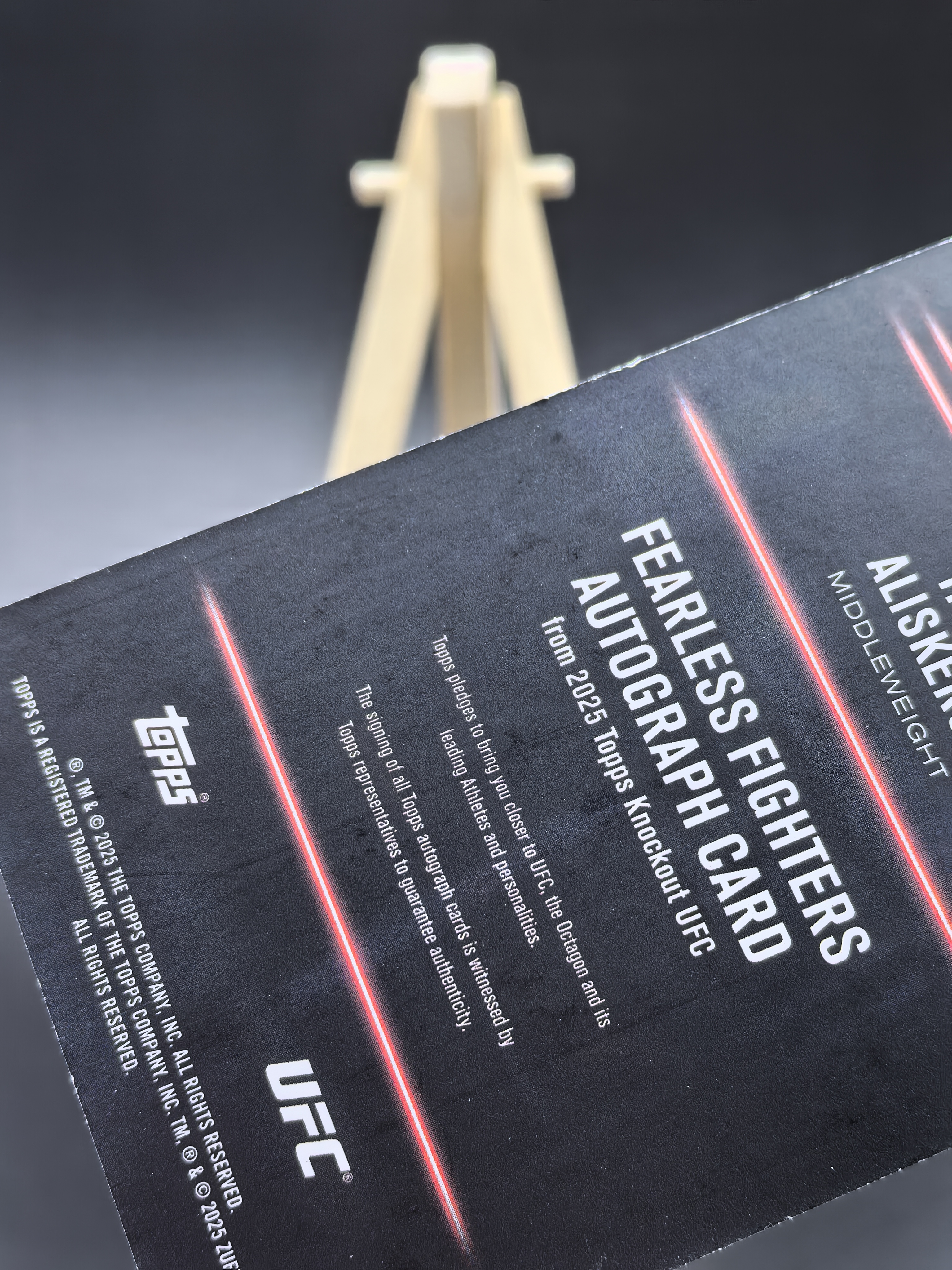 2025 Topps Knockout UFC综合格斗 淘汰盒 Ikram Aliskerov 伊克拉姆·阿利斯克罗夫 base签 签字 签名 卡签 限量299编 卡品如图(奶爸)