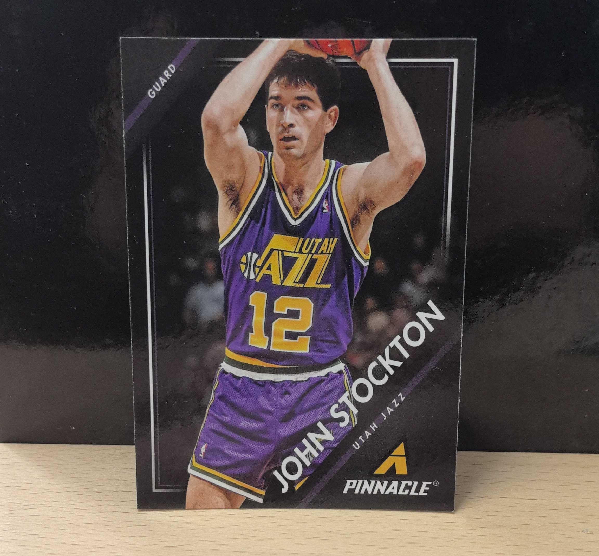 2013-14 Panini Pinnacle John Stockton 斯托克顿,巅峰卡,爵士名宿,一人一城,9届助攻王,2届抢断王,11届最佳阵容,10届全明星,5届最佳防守,50大75大名人堂
