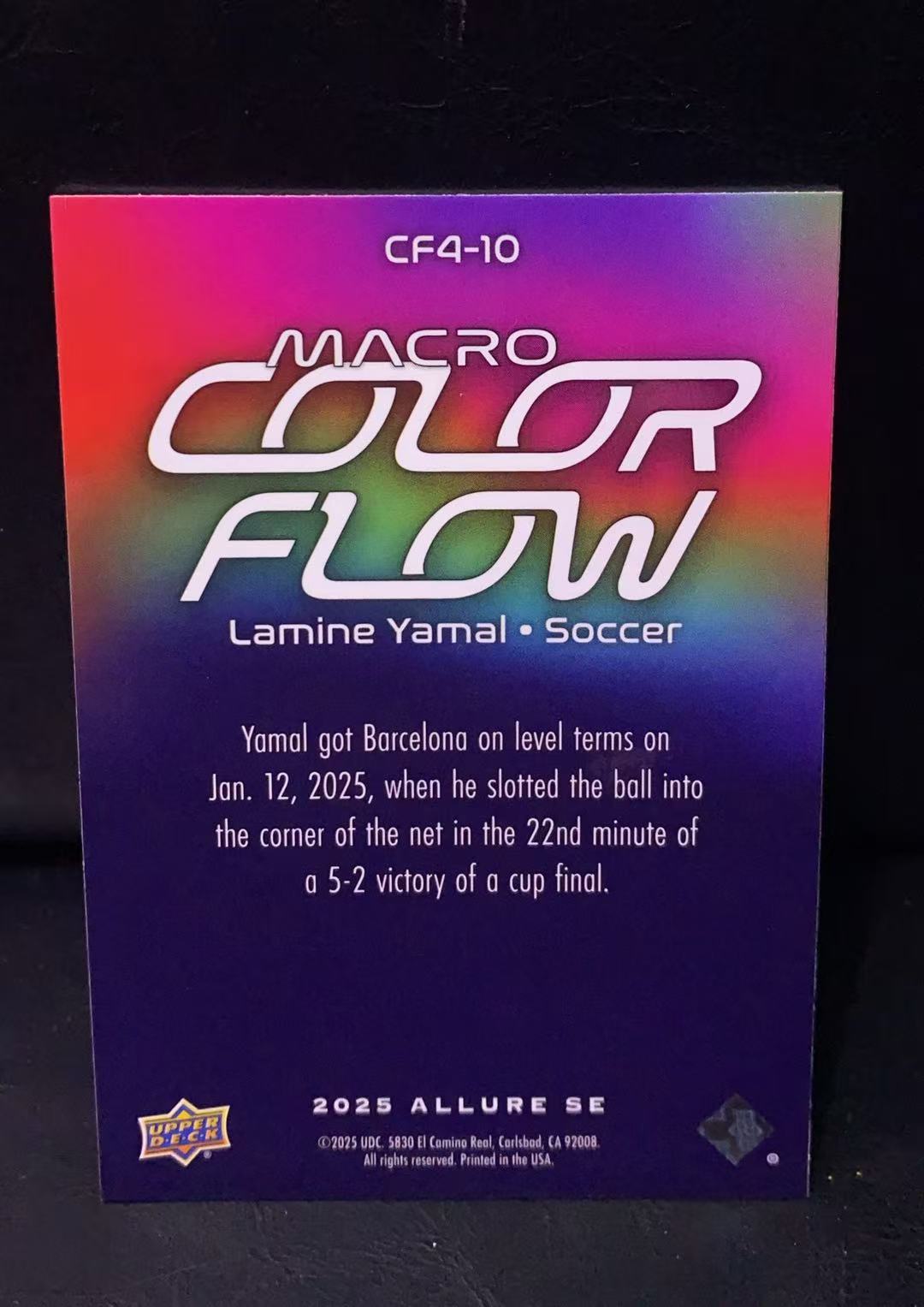 2025 Upper Deck Upper Deck Lamine Yamal 【杭州310】足球大师系列 拉明 亚马尔 折射 实卡精美 卡品如图 Y