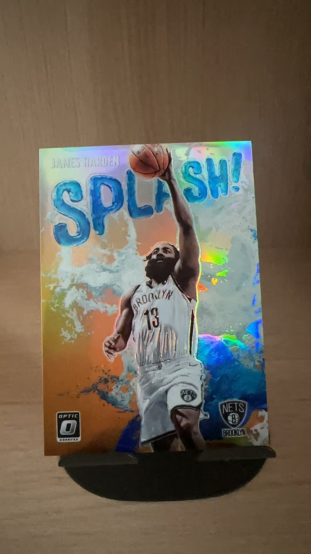 2021-22 Panini Donruss Optic James Harden #3杜蕾斯OP 篮网 詹姆斯哈登 大胡子 水花特卡 橙折 22/39编 卡品如图