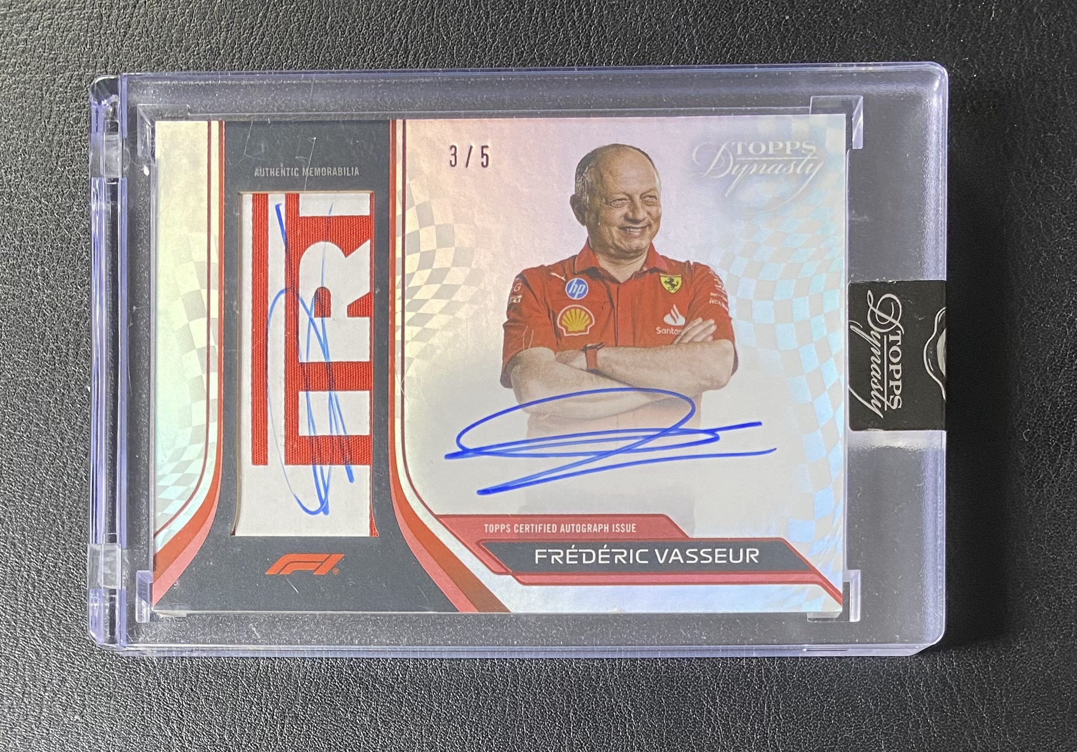 2024 Topps Dynasty 王朝 F1 Frederic Vasseur 法拉利 瓦塞尔 5编 暴力切割Patch签字 卡签 PA ...
