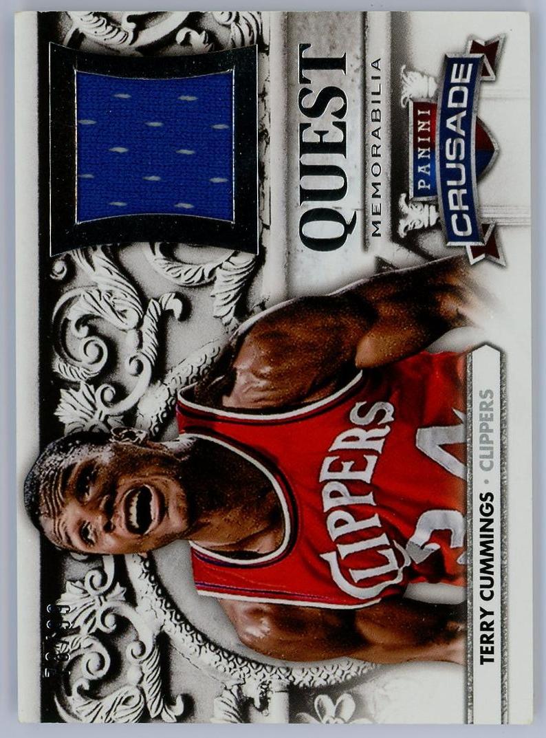 2013-14 Panini Crusade Terry Cummings 特里卡明斯 十字军 亲穿 球衣 物料 快船 卡品如图 0KM4/11.9