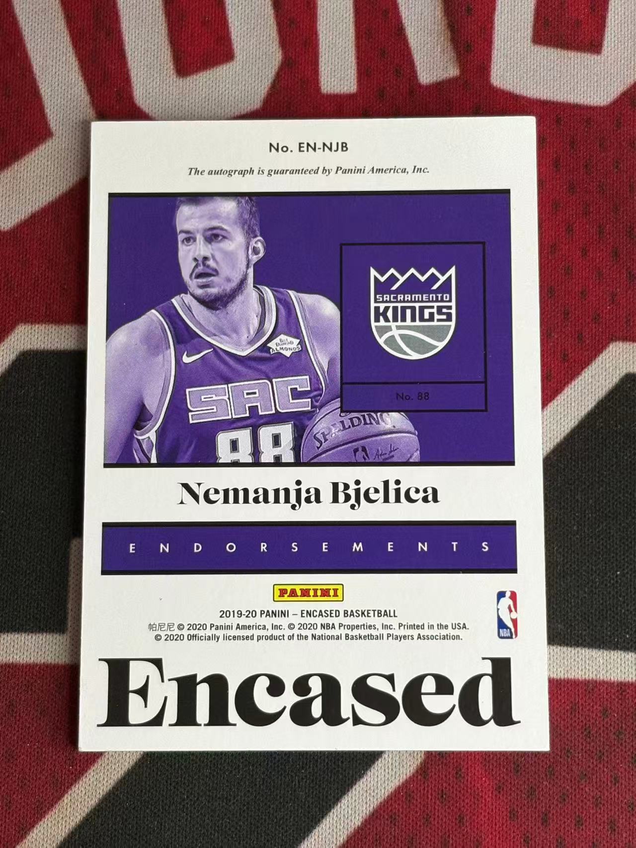 2019-20 PANINI ENCASED Nemanja Bjelica 云端系列 国王名宿 内马尼亚别利察 99编 签字卡 卡签 专收凑套必备【烂臭嘴拍卖】