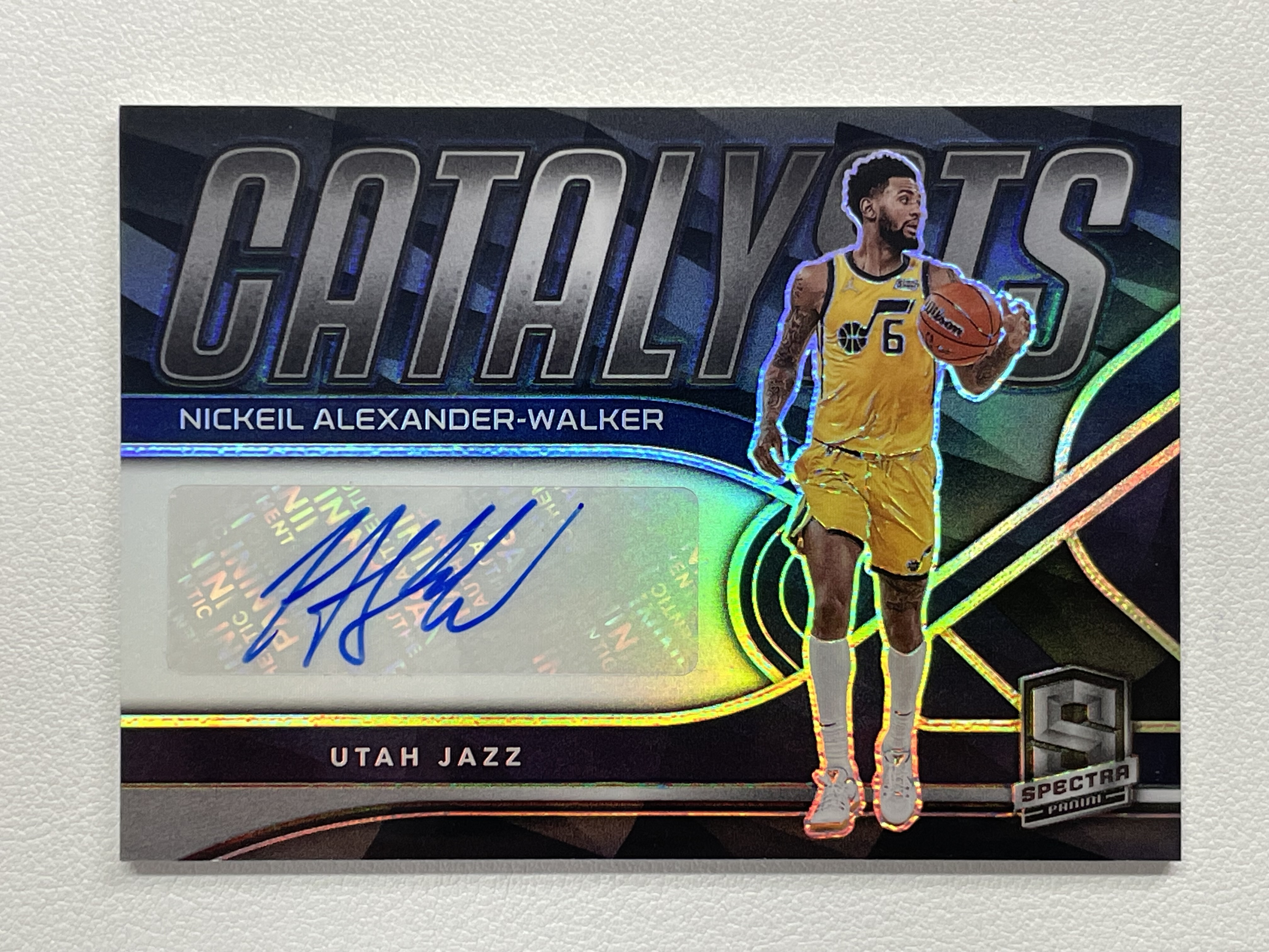 【天秤座拍卖到卡预付85%】221-22 Spectra 光谱 爵士 Alexander Walker 亚历山大 沃克 折射 99编 签字 卡品如图 实卡好看 收藏必备※花儿最美