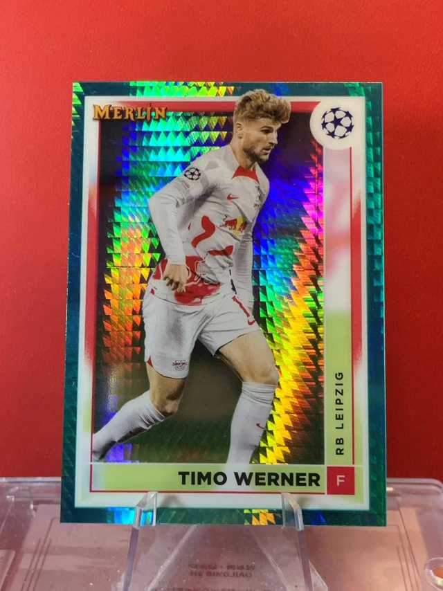 （老末代拍) 2023 Topps Merlin Timo Werner 莱比锡红牛 维尔纳 欧冠梅林 银hyper折 顺丰寄付 免费代拍不保卡品 E13