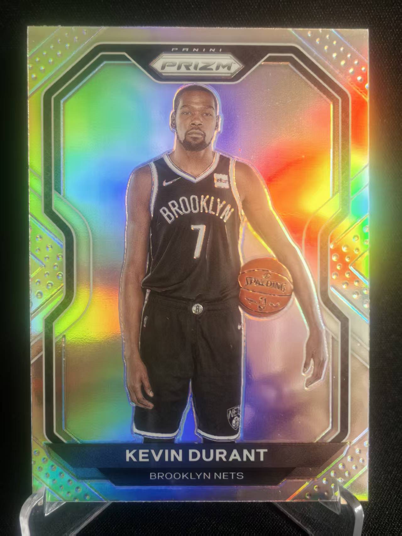 2020-21 Panini Prizm Kevin Durant 【球志潮玩】凯文·杜兰特 NBA NETS 篮网 银折 折射 卡品如图