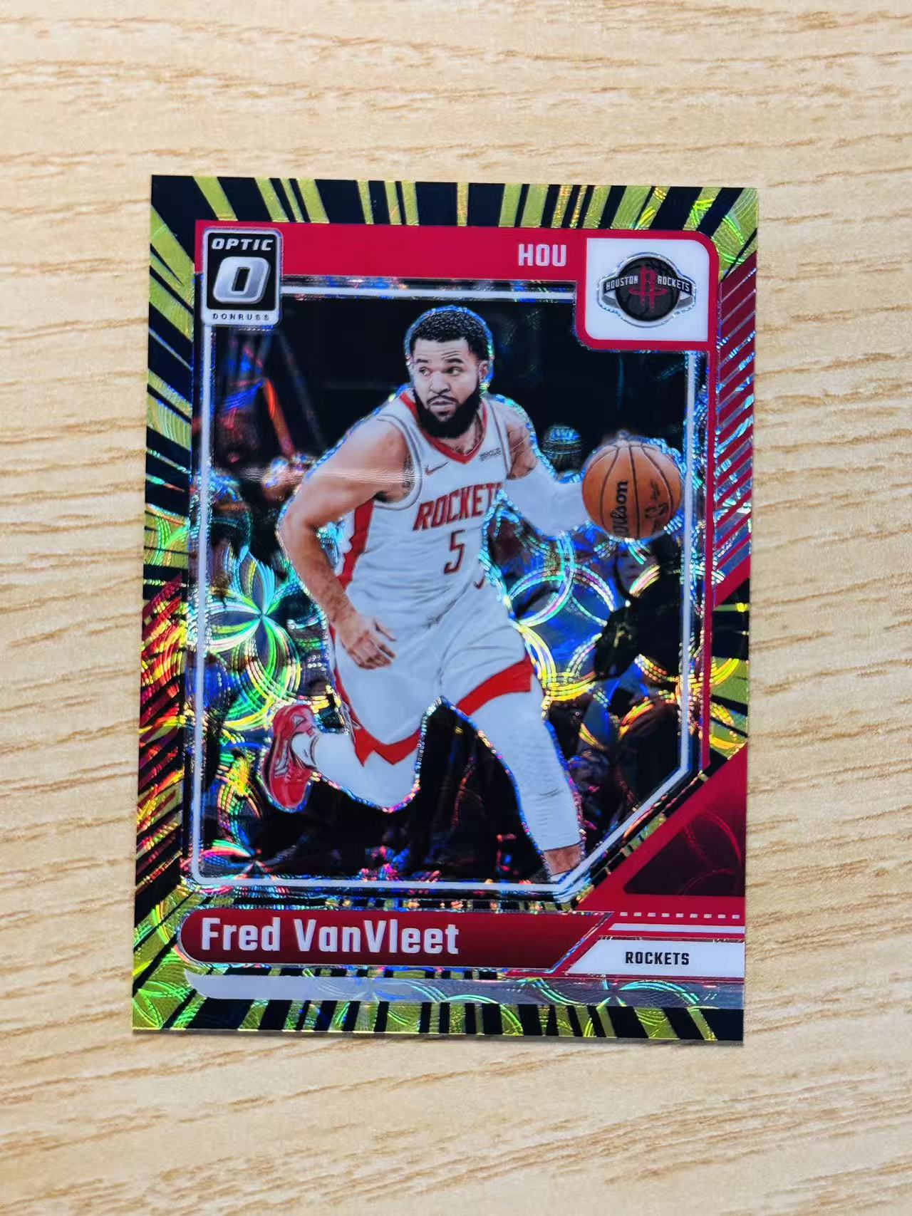 2024-25 Panini Donruss Fred VanVleet 嘿嘿代卖 杜蕾斯 optic 费雷德 范弗利特 黑金圈圈折 75编 75/75编 火箭 收藏必备