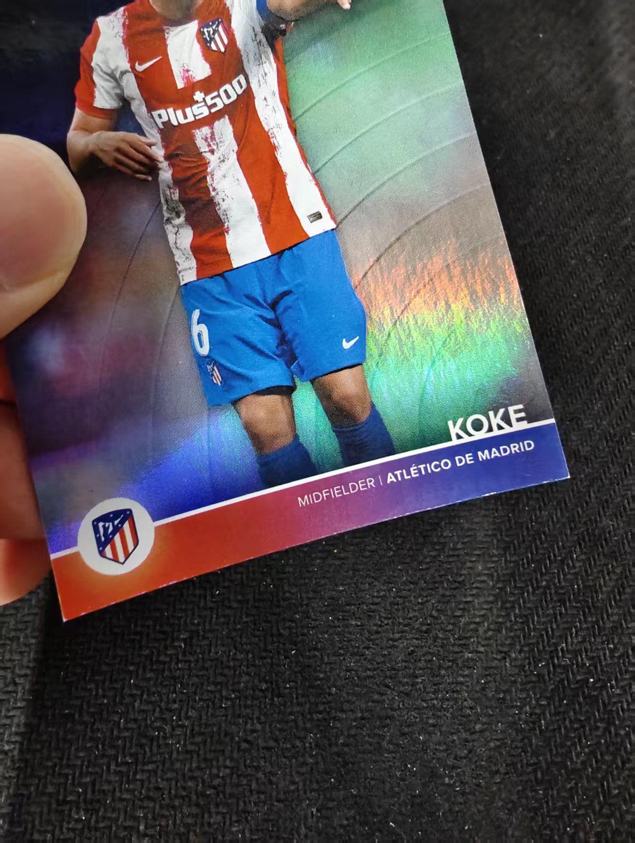 【可合并,不累计】2022 Topps 马竞队盒 Koke 科克 马德里竞技 西班牙 银折 199编 划痕 边角瑕疵