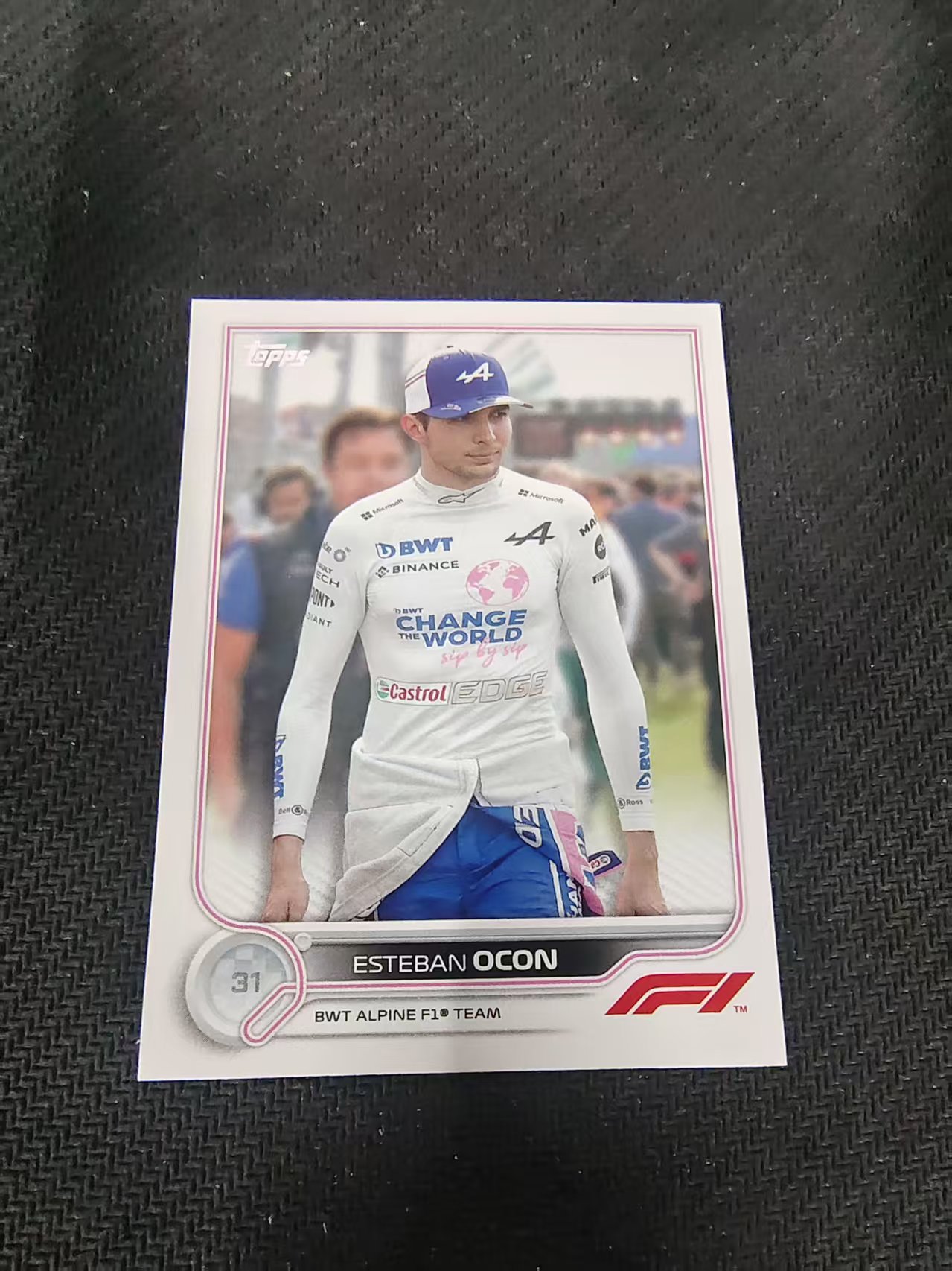 【汽水拍卖】2022 Topps Chrome F1 Esteban Ocon 埃斯塔班 奥康 划痕 边角瑕疵 @43