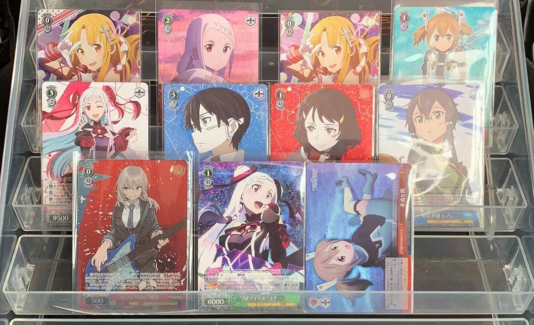 Harito Weiss Schwarz 黑白双翼 日版 剧场版 刀剑神域 RRR.SR,RR,R,PR闪卡 一图打包 喜欢的老板不要错过(不累积)