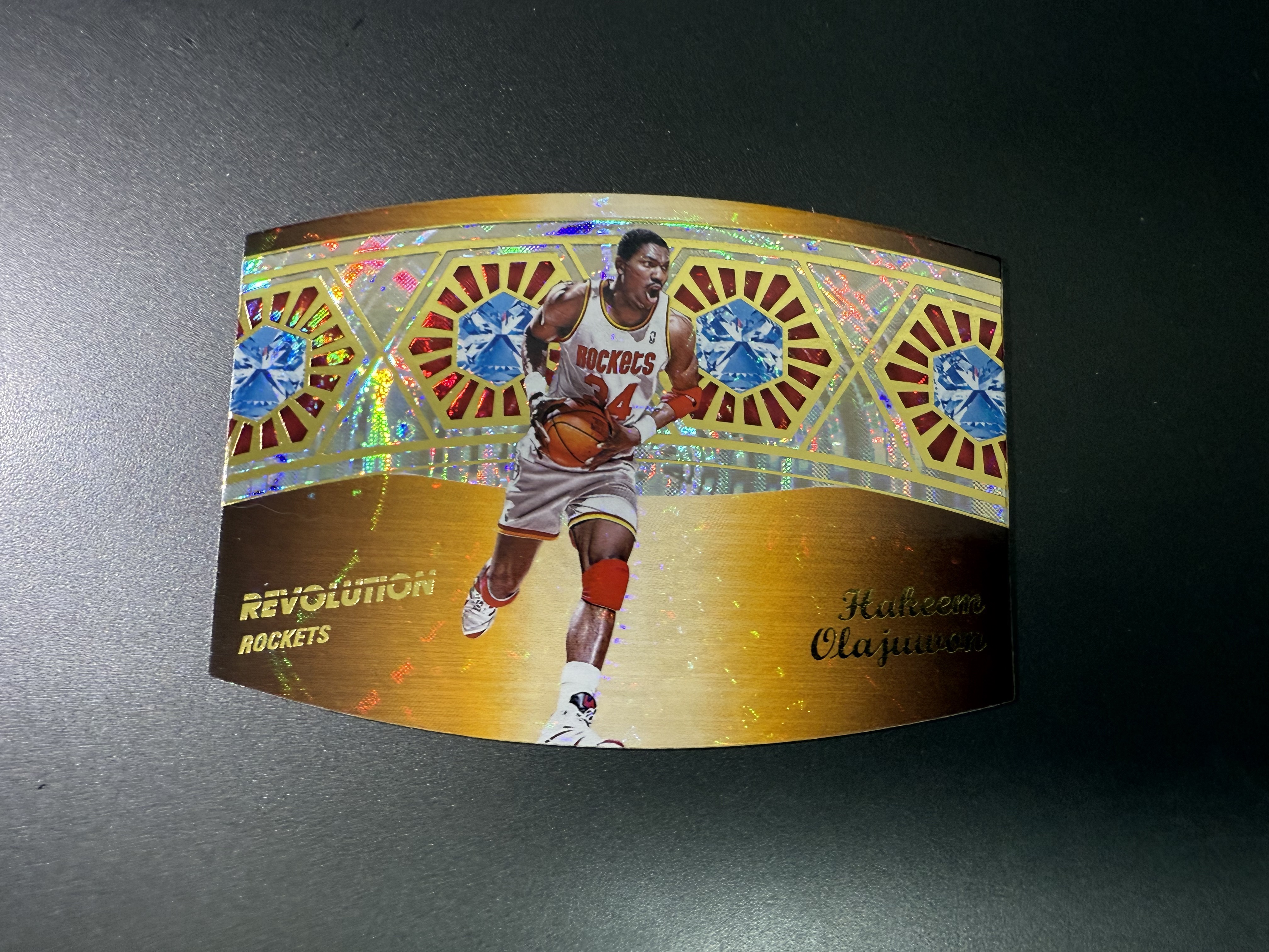 2024-25 Panini Revolution Hakeem Olajuwon 哈基姆 奥拉朱旺/大梦 热火队 冠军戒指 夺冠 折射 什