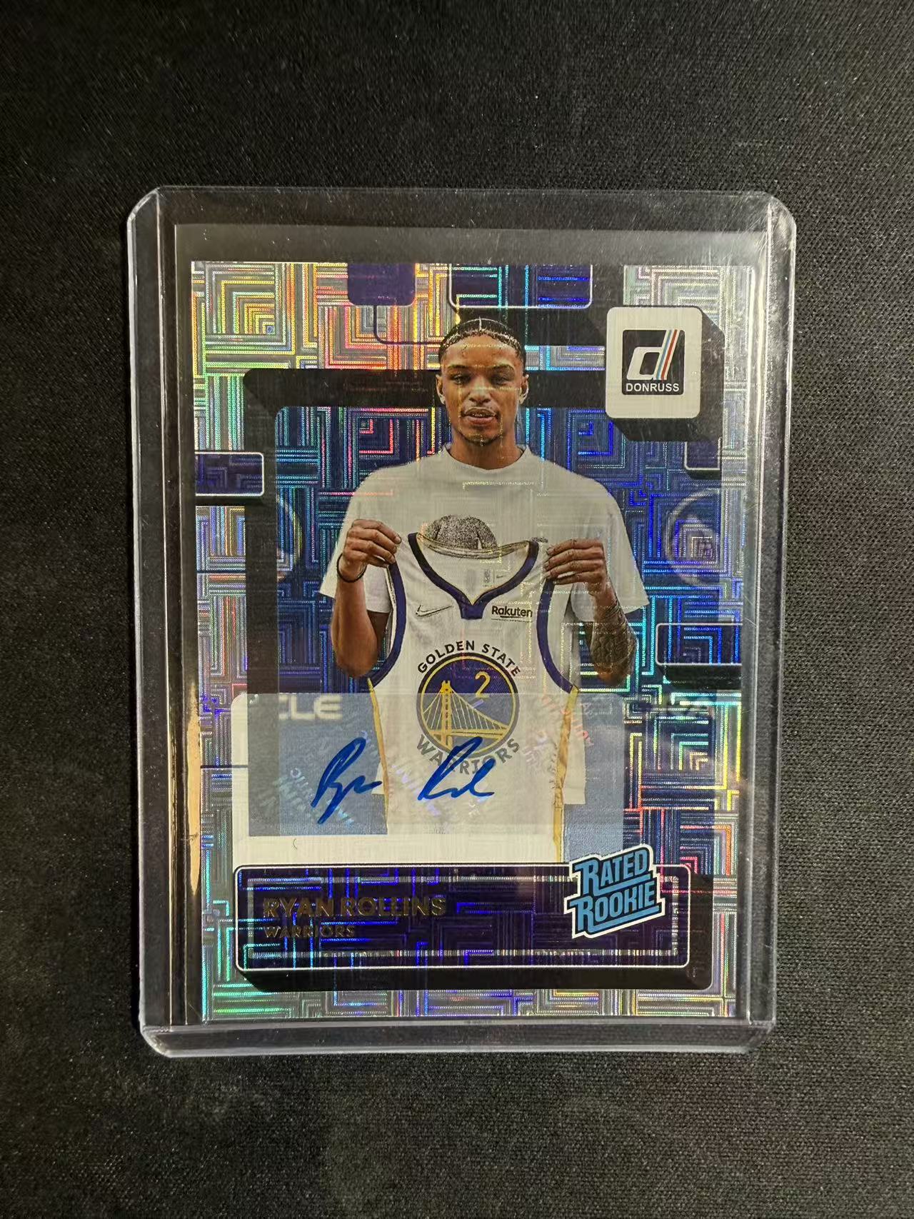 2022-23 Panini Donruss Ryan Rollins RC 杜蕾斯 勇士 新秀年 罗林斯 迷宫折 签字 贴签 卡品如图 不保卡品 介意勿拍