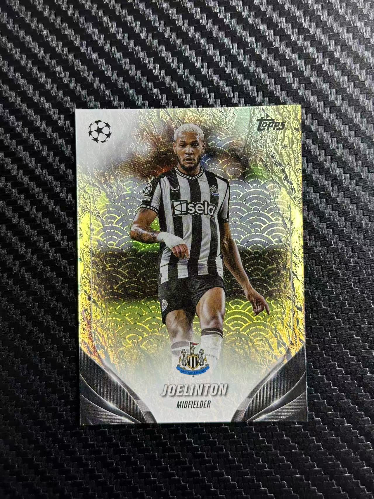 2024 Topps ucc Joelinton 欧冠 碧玉 纽卡斯尔 乔林顿 30/99编 白玉折 卡品如图 拍前看描述