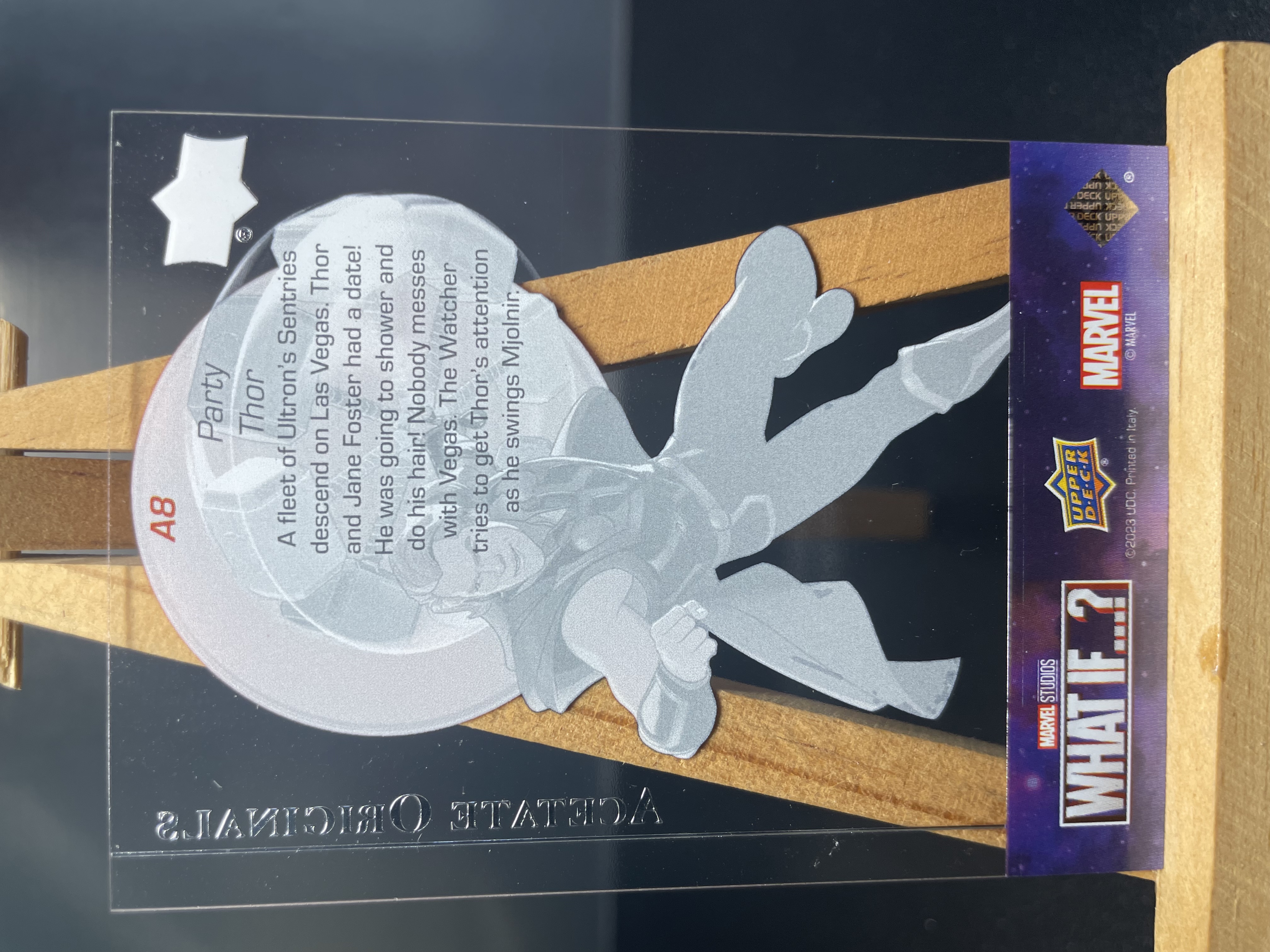 (B5)2023 UPPER DECK 透明胶片 特卡 漫威 派对雷神 实卡好看 收藏凑套必备 卡品如图 !!!