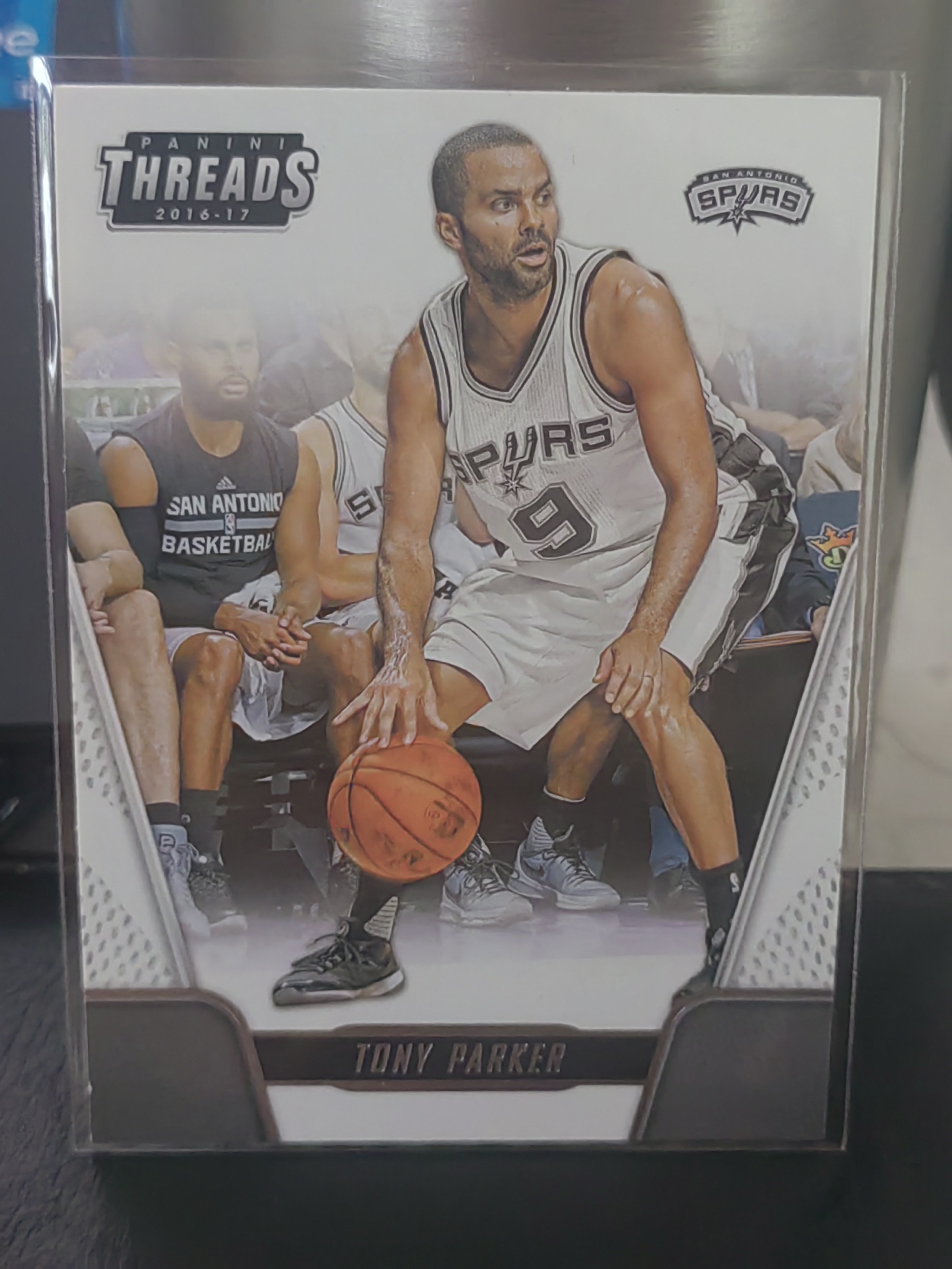 2016-17 Panini Threads Tony Parker 小背心 托尼 帕克 法国跑车 马刺 篮 白边白角 不保卡品 卡品如图