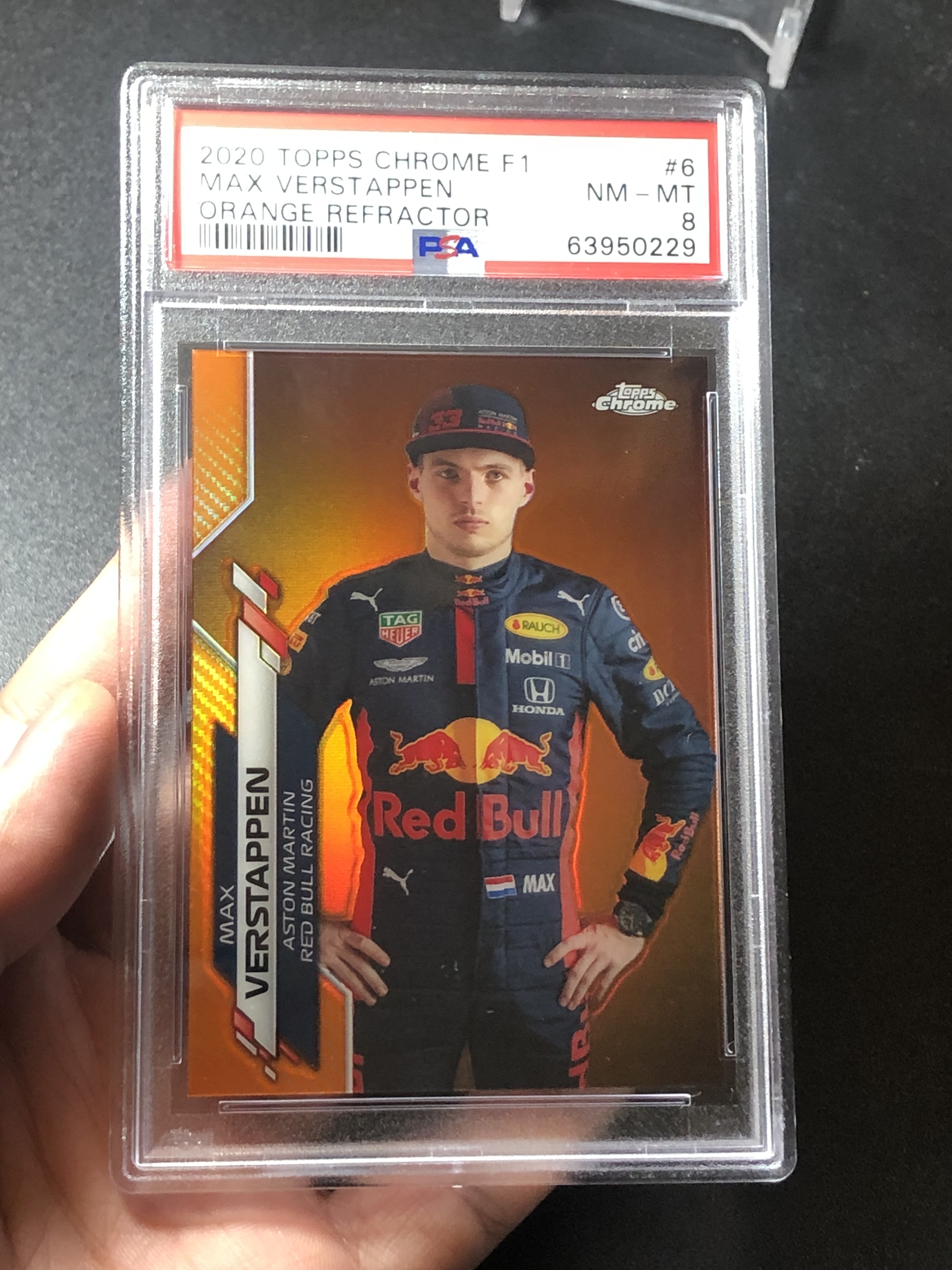 【喷子拍卖】2020 Topps Chrome F1 Max Verstappen 元年 红牛车队 卫冕冠军车手 维斯塔潘 最正定妆照 橙折 ...
