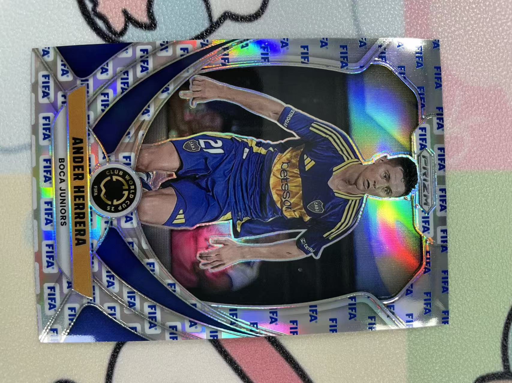 2025 Panini Prizm FIFA Club World Cup 世俱杯Pz Ander Herrera 安德尔 埃雷拉 博卡青年 13/20编 银折 折射 不保卡品【猴哥】