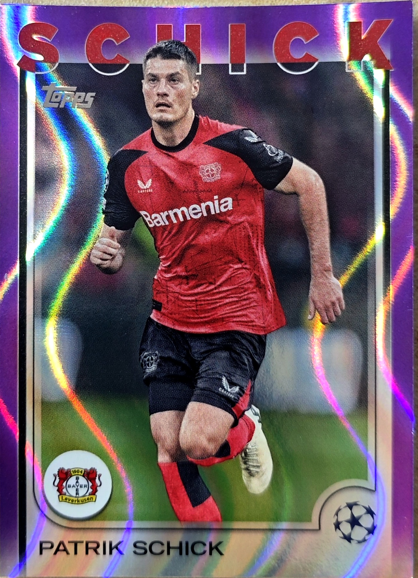 2023-24 Topps Topps Patrik Schick 希克 勒沃库森 紫折