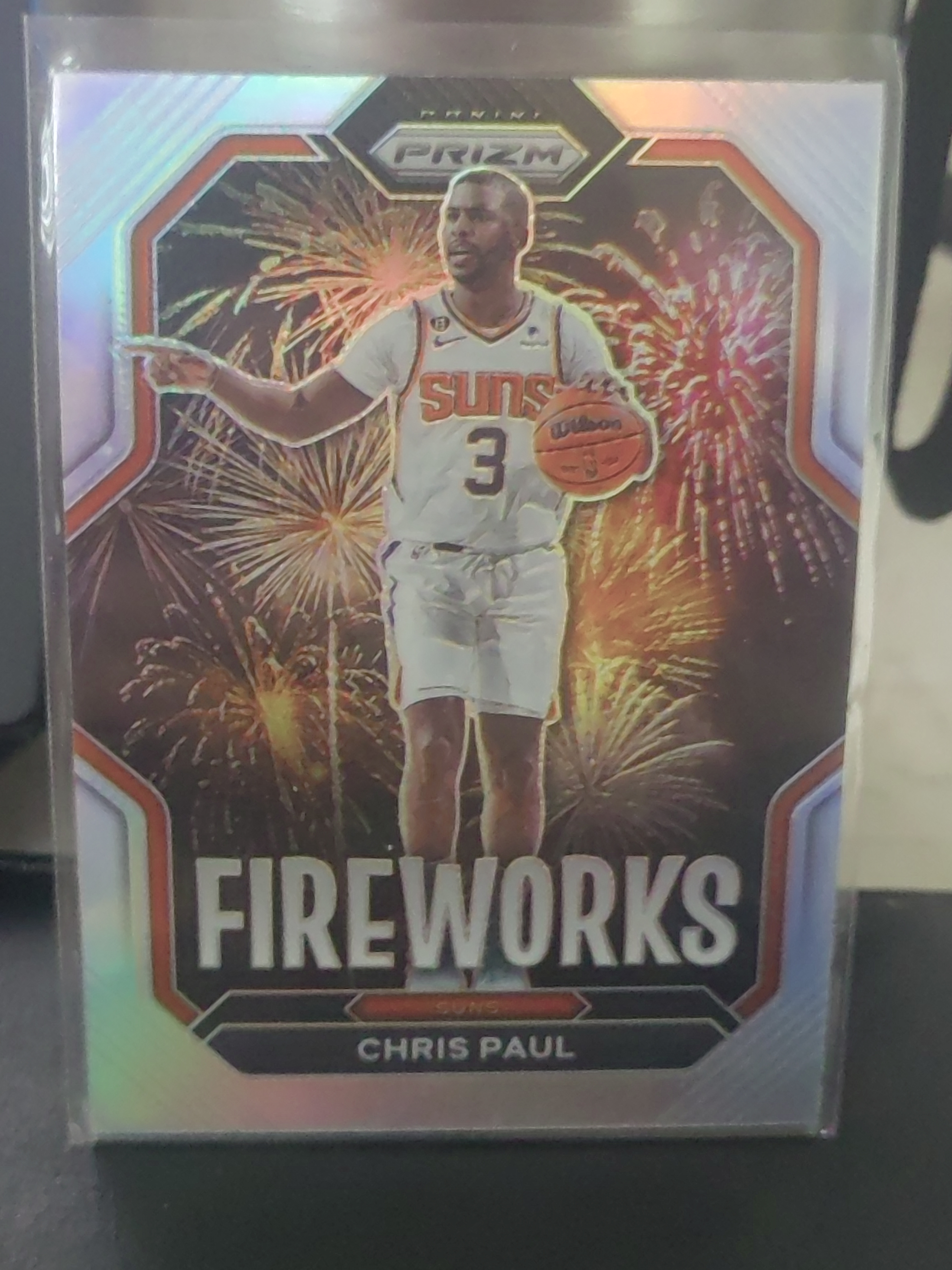 2022 Panini Prizm Chris Paul PZ 银折 克里斯保罗 太阳 烟花 特卡 篮 白边白角 不保卡品 卡品如图