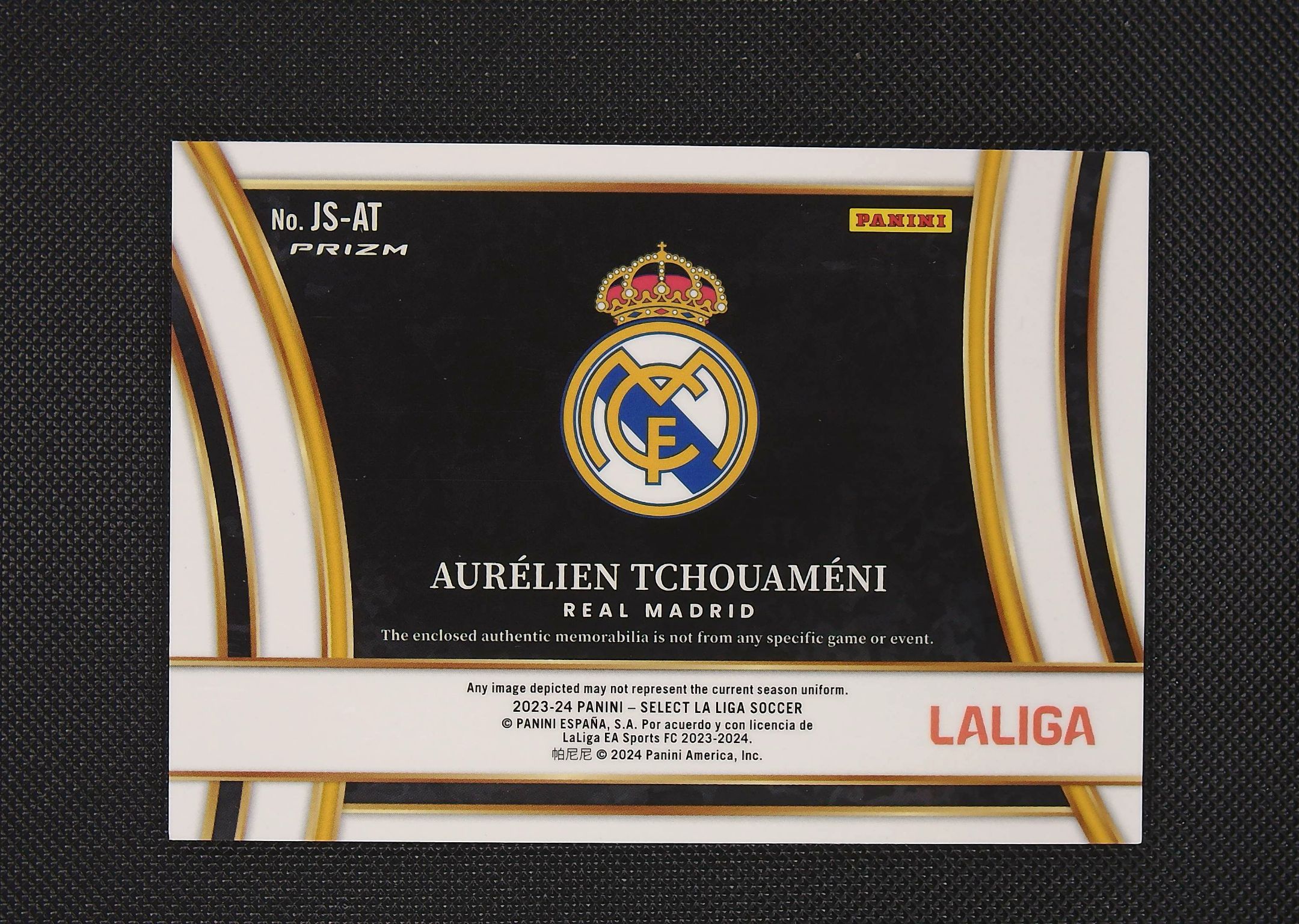 2024 Panini select Aurelien Tchouameni 蓝宝石代卖 【手续费仅4.5%包含卡淘百分之5】 奥雷利安 楚瓦梅尼 琼阿梅尼 物料 大窗 皇家马德里 卡品如图 罗