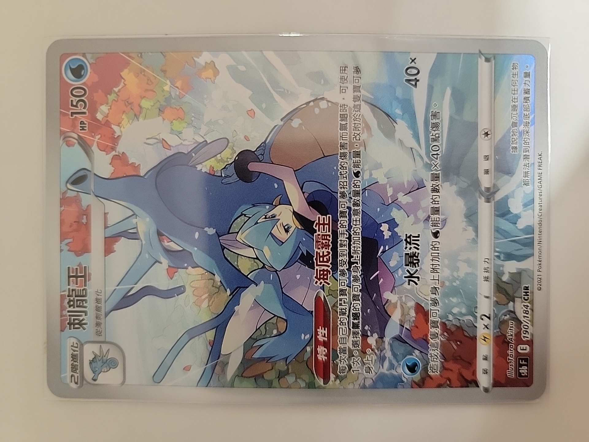 2021 Pokemon TCG S8b 刺龙王 cht 【卡少爷卡社】PTCG 宝可梦 繁中 剑&盾系列 S8b 190/184 CHR 孤傲