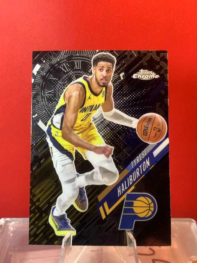 （老末精品代拍)2025 Topps chrome Tyrese Haliburton​​ 泰里斯·哈利伯顿  步行者 Go Time 特卡 顺丰寄付X12