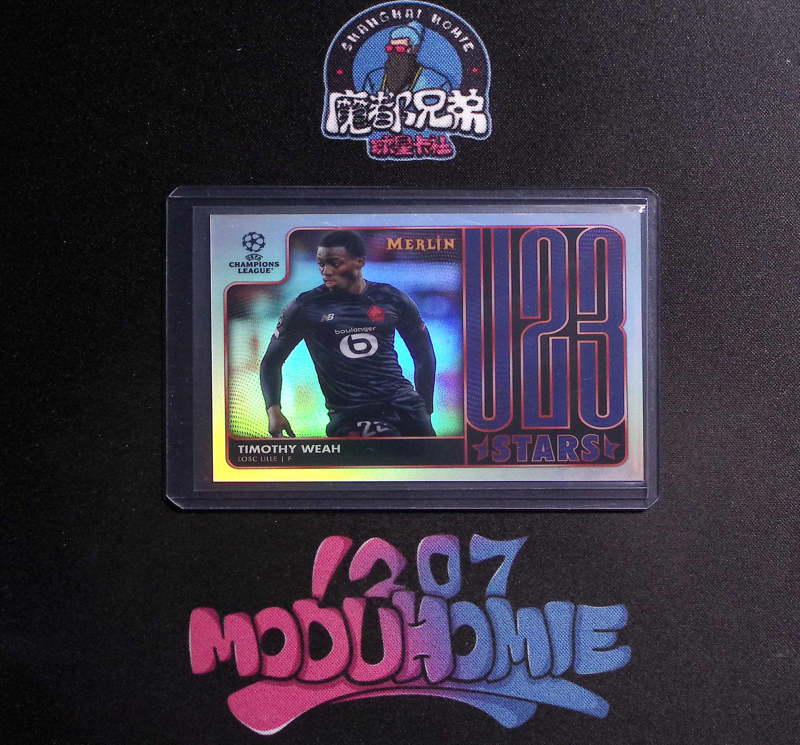 2022 Topps Merlin chrome Timothy Weah 梅林    银折射  里尔  蒂莫西 维阿  U23 STARS 特卡  卡品如图（YG）