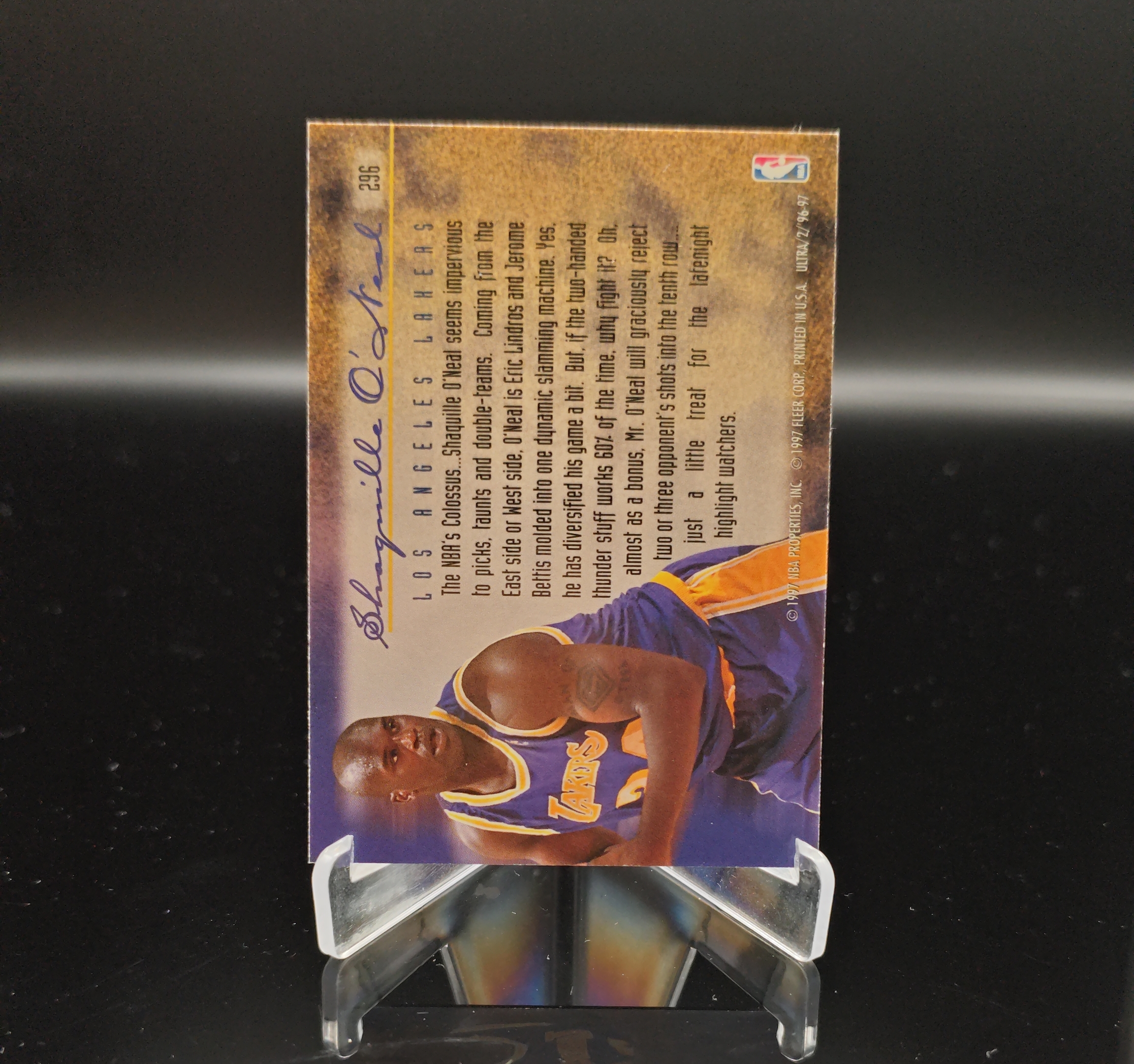 1997 Fleer Ultra Shaquille O'Neal #296 沙奎尔 奥尼尔 鲨鱼 SHAQ 洛杉矶湖人 卡品如图