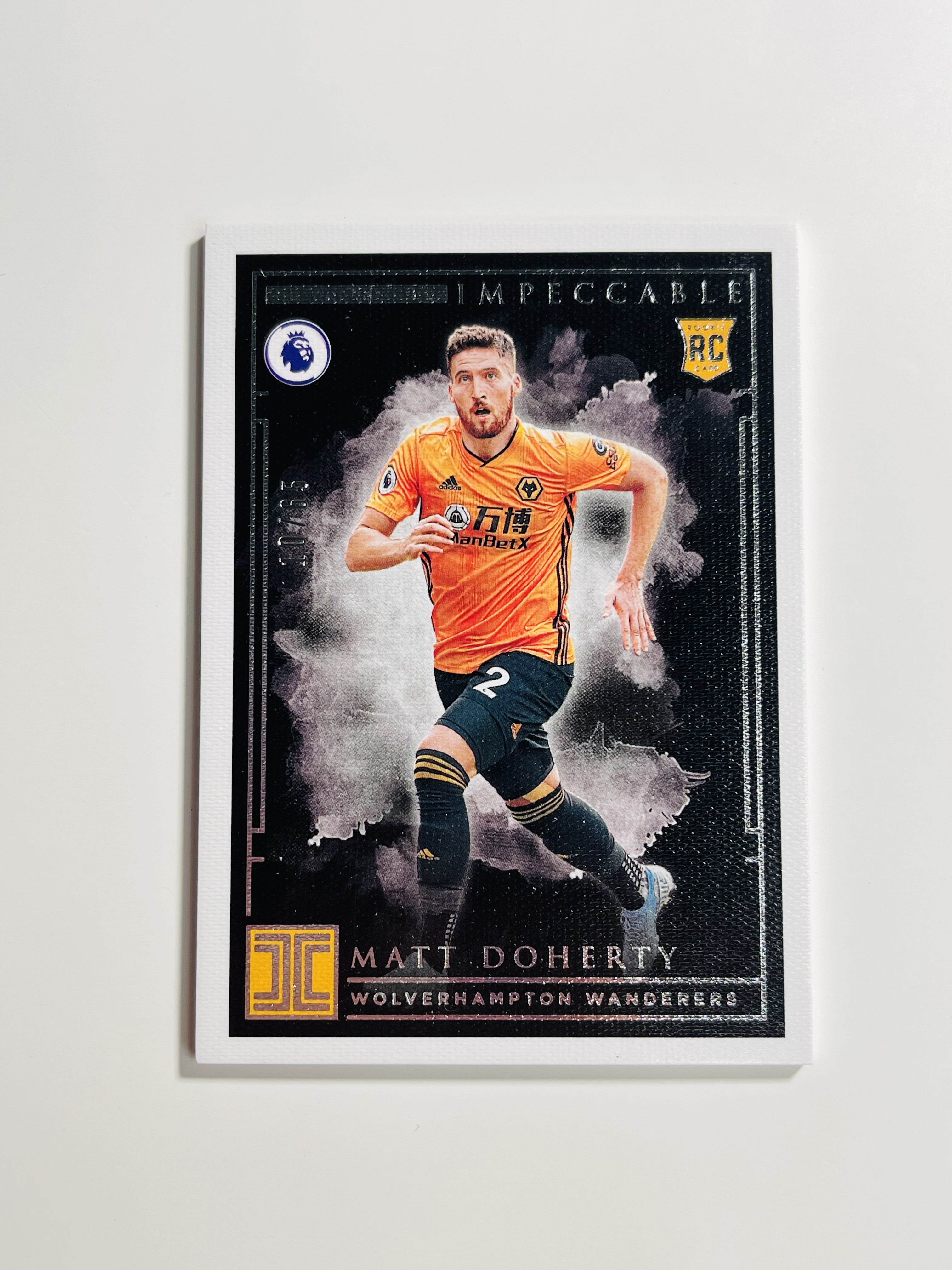 【CHILL官方代拍】诺010 2019-20 Panini 英超小真金元年 狼队 热刺 Matt Doherty 马特 多尔蒂 RC新秀 银 ...