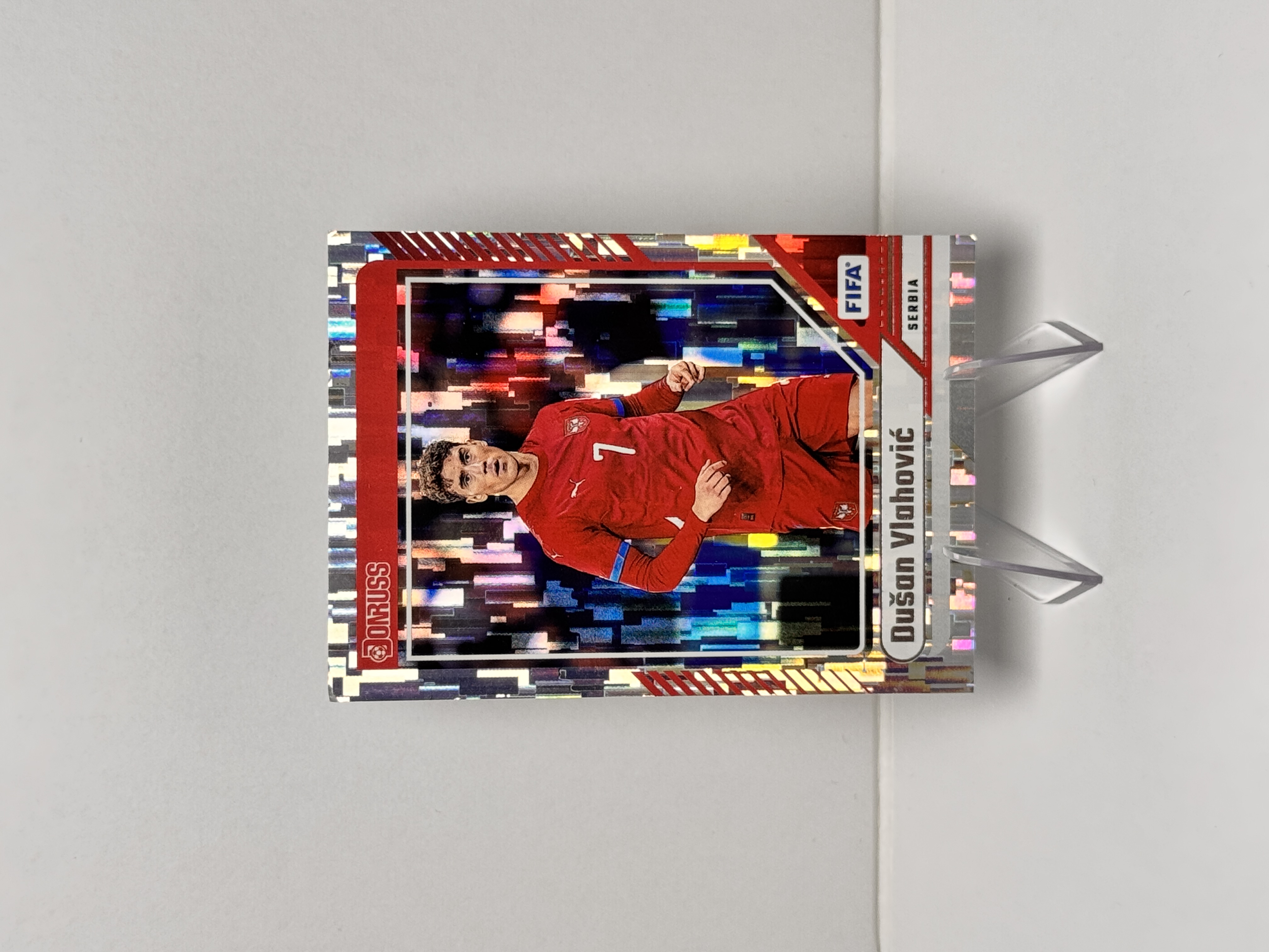2024-25 Panini Donruss Dusan Vlahovic 杜蕾斯 FIFA 杜尚 弗拉霍维奇 塞尔维亚 佛罗伦萨 尤文图斯 瀑布折 银折 收藏必备 卡品如图 【星爷代拍】B1-1