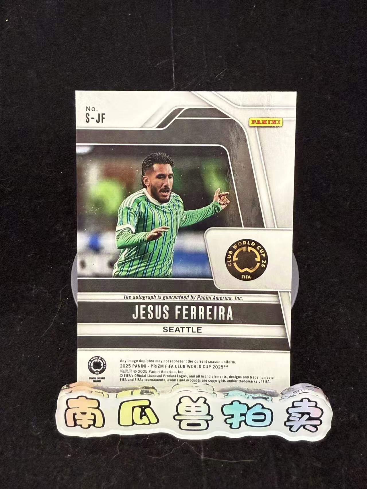 2025 Panini Prizm JESUS FERREIRA 世俱杯PZ 热苏斯 费雷拉 签字 签名 不保卡品 南瓜兽瓜哥11.20