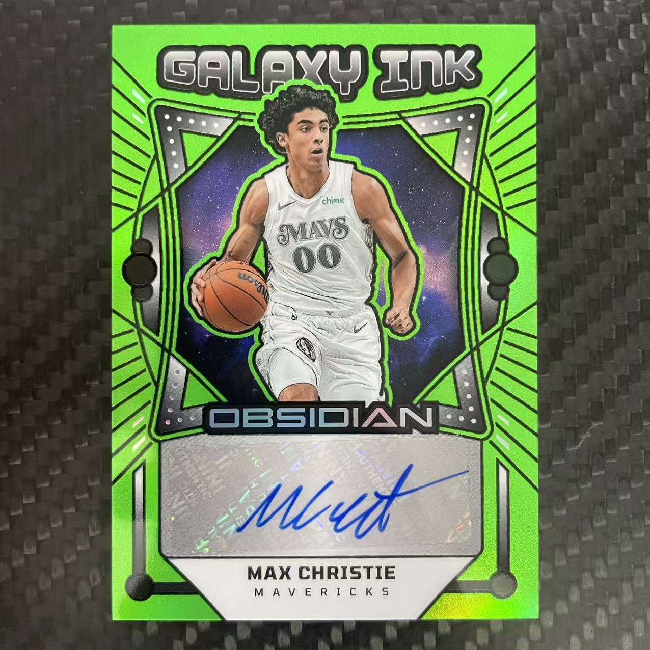 2024-25 Panini Obsidian Max Christie 【杰克森拍卖】麦克斯 克里斯蒂 独行侠 24/25编 签字 贴签 INK 折射