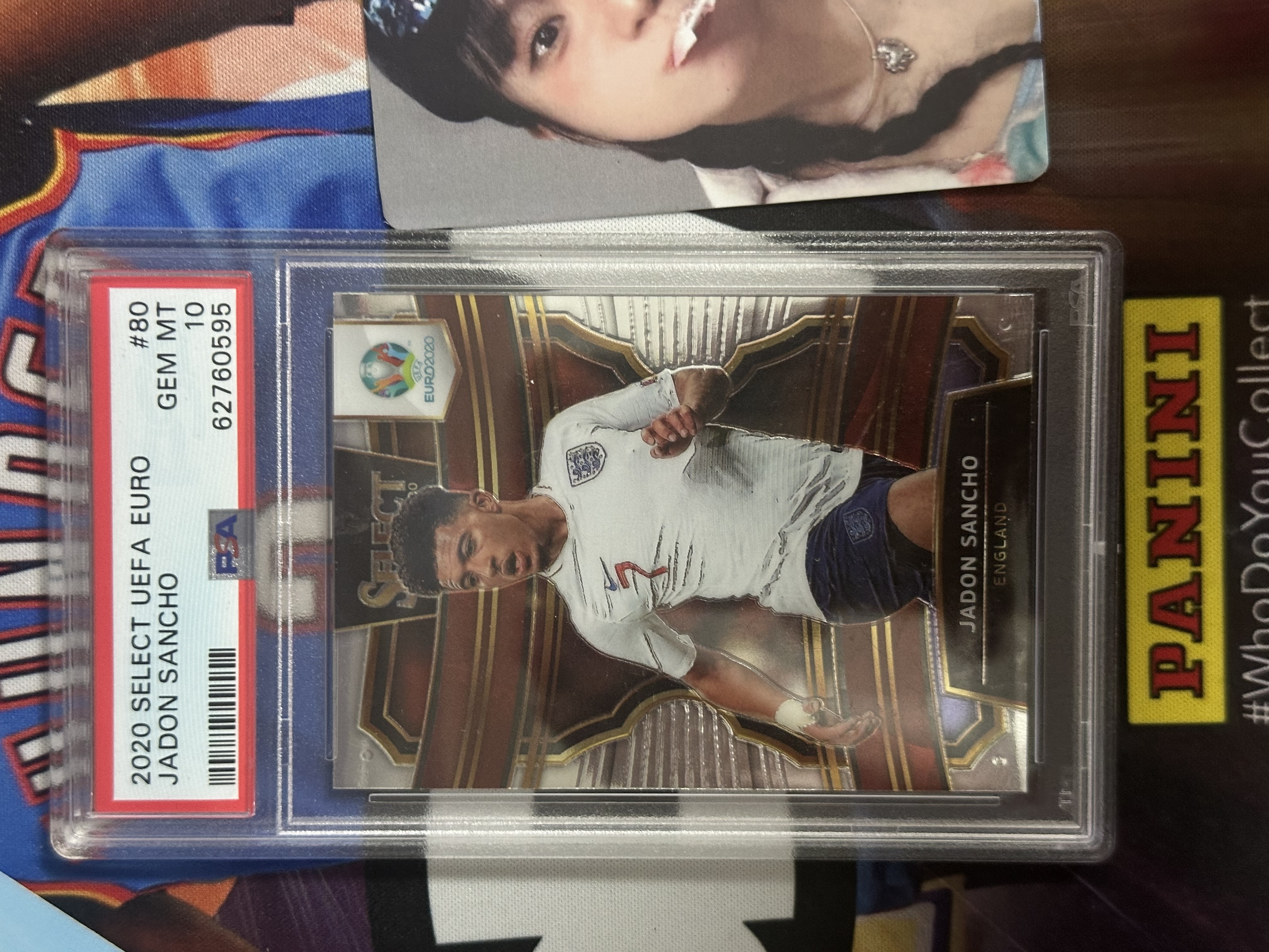 2020-21 Panini Select UEFA Euro Preview Jadon Sancho 【小猪包代卖】欧洲杯SE 英格兰 杰登 桑乔 Base PSA10分 完美品相 ymh