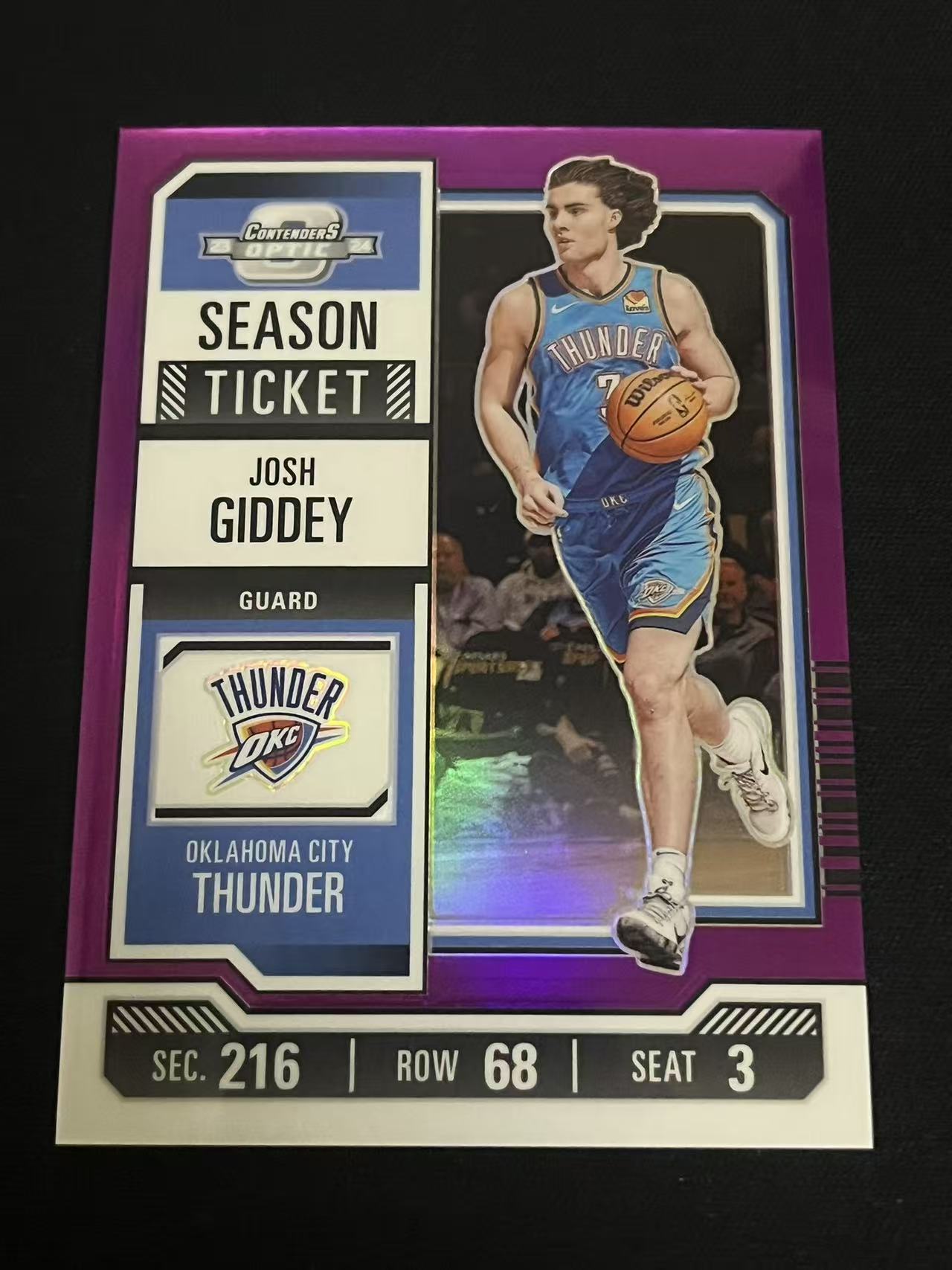 2023-24 Panini Contenders Optic Josh Giddey 球票 雷霆 约什-吉迪 粉折 14/15编