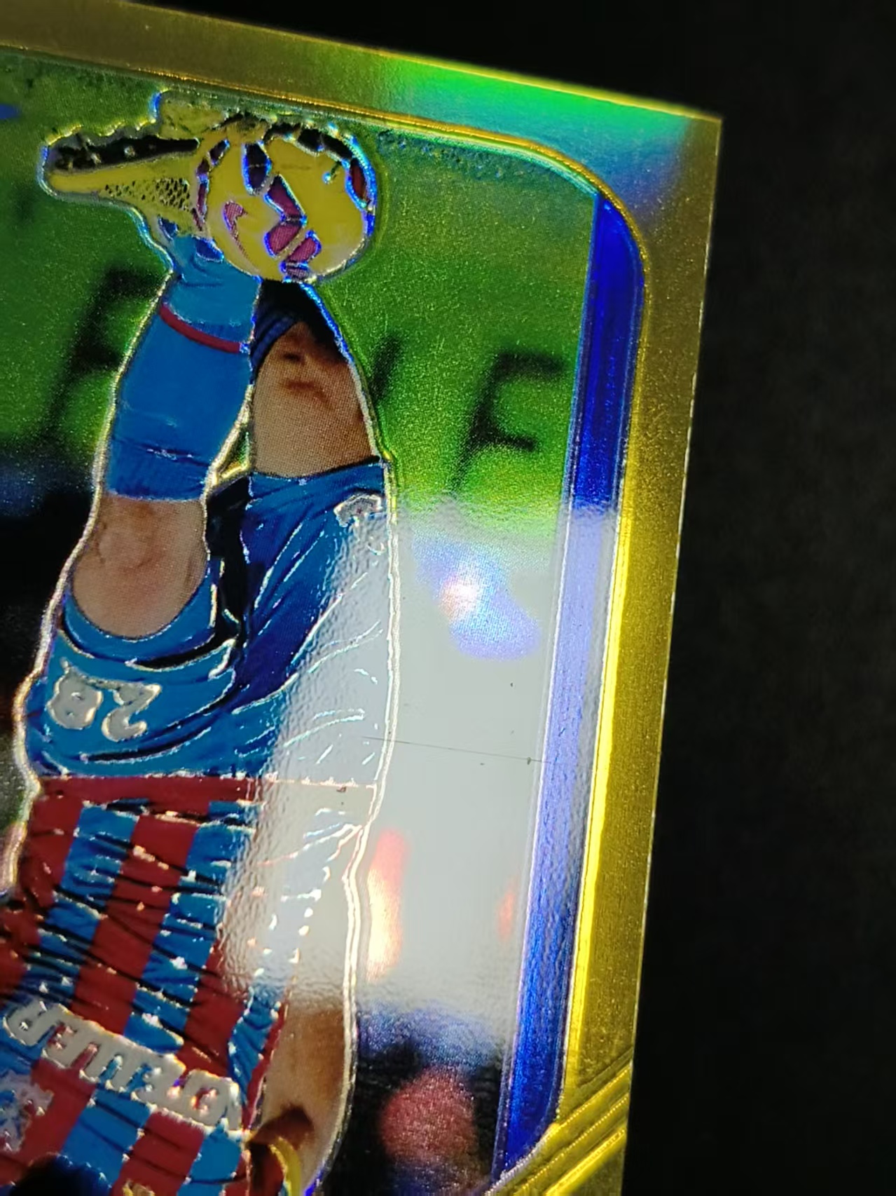 2019-20 Panini Prizm Joe Ledley 英超 元年 水晶宫 乔 莱德利 10编 尾编 金折 签字 闪回签 微瑕如图【ZYP代拍】羽羽