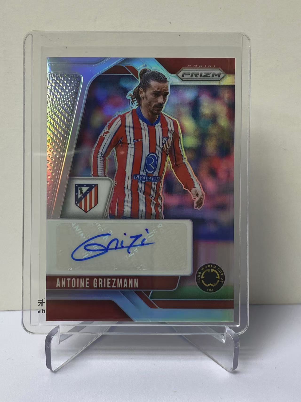 2025 Panini Prizm Antoine Griezmann 世俱杯PZ 格列兹曼 马竞 马德里竞技 银折 50/99编 签字 墨迹如图 收藏必备 卡品如图 9527