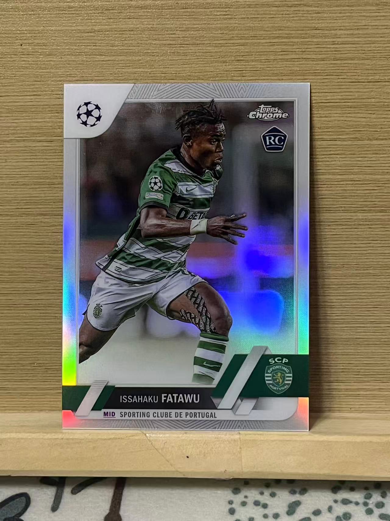 2023 Topps Chrome Issahaku Fatawu RC 法塔武 新秀 葡萄牙体育 银折 欧冠 卡品如图 实卡精美 收藏必备 A61