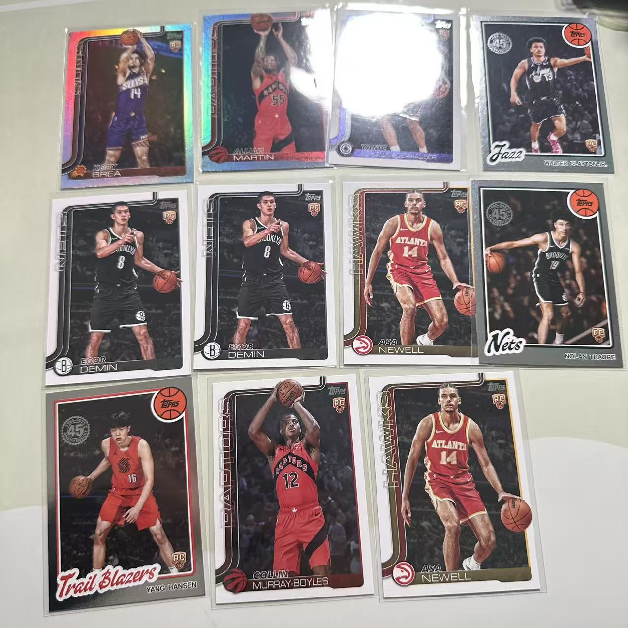 【速拍潮玩】2025 TOPPS FLAGSHIP RC 新秀 杨瀚森等 打包11张 LOT11 卡品如图 YF02